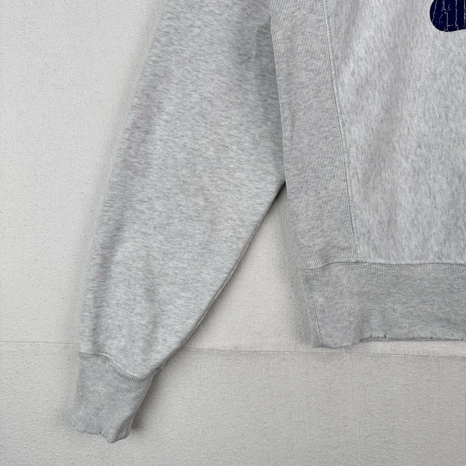 Champion Reverse Weave Sweatshirt Spell-out Side Gusset Men’s XS Gray