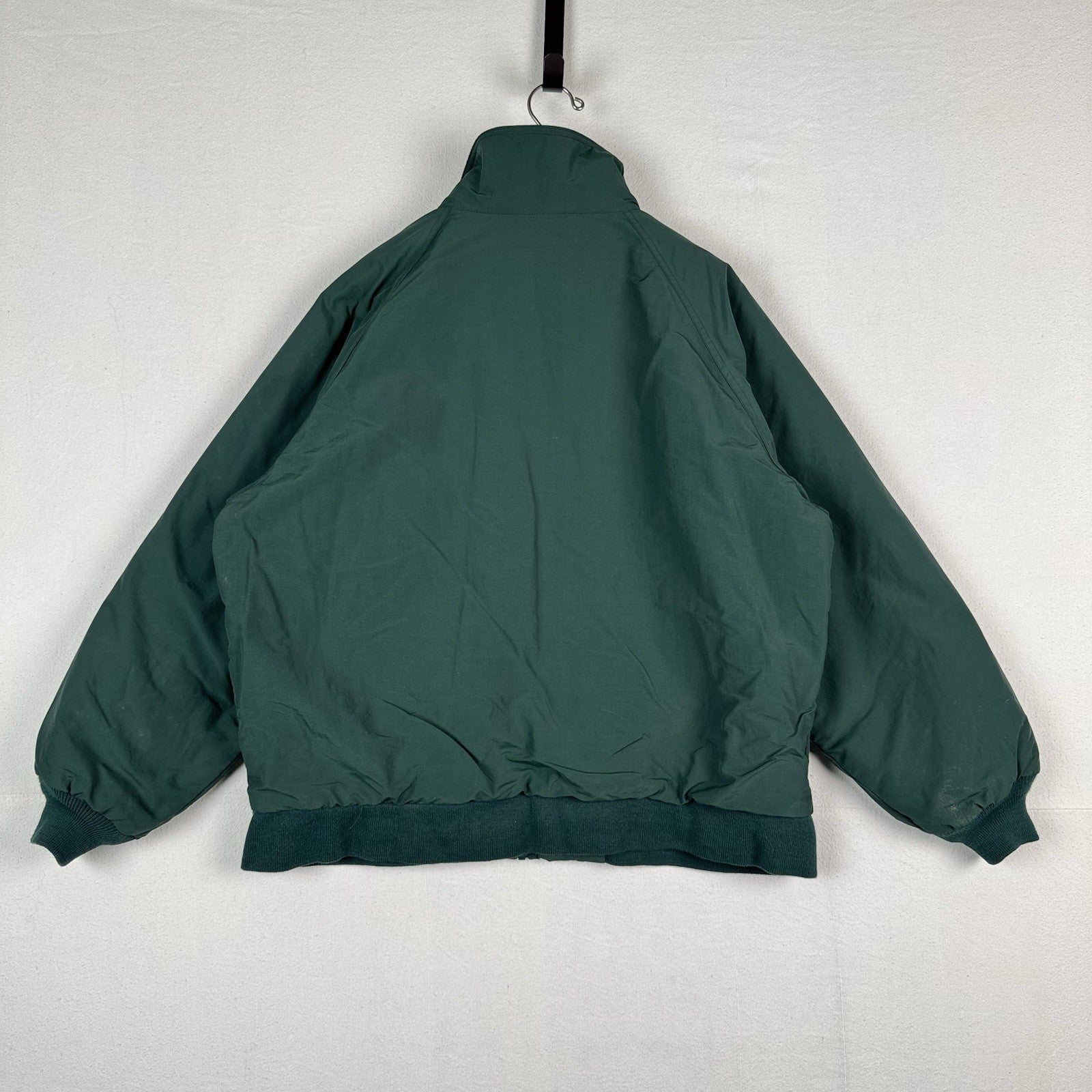 Vintage Lands End Men’s XL Hunter Green Squall Jacket Fleece Lined Jacket