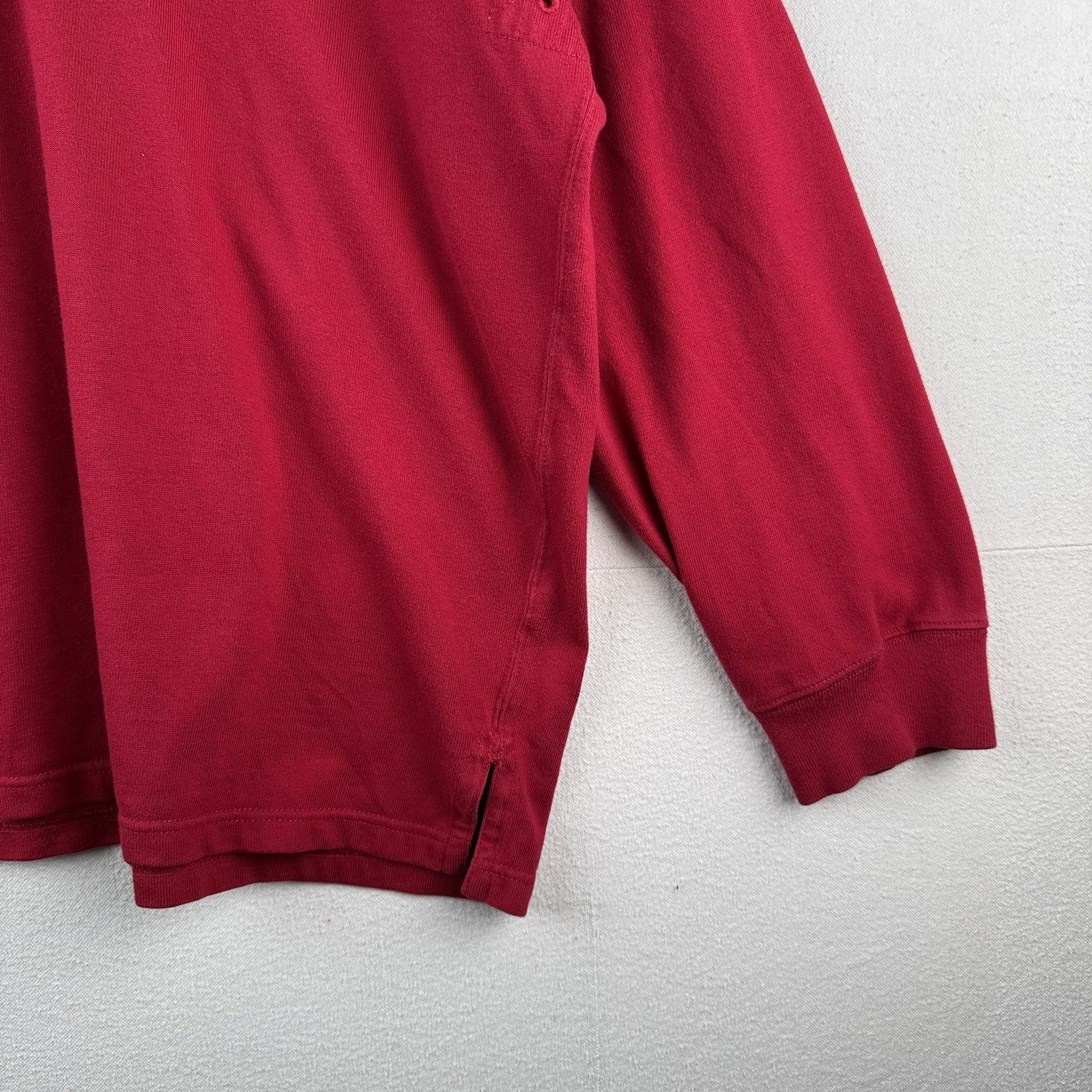 90’s Vintage Polo Ralph Lauren Rugby Men’s 2XL Red Green Pony Quilted Shoulders