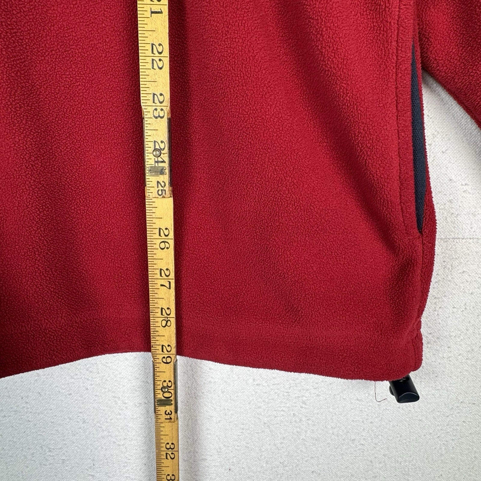 Vintage Gap Fleece 1/4 Zip Long Sleeve Mens XL Red Pullover Shirt Jacket