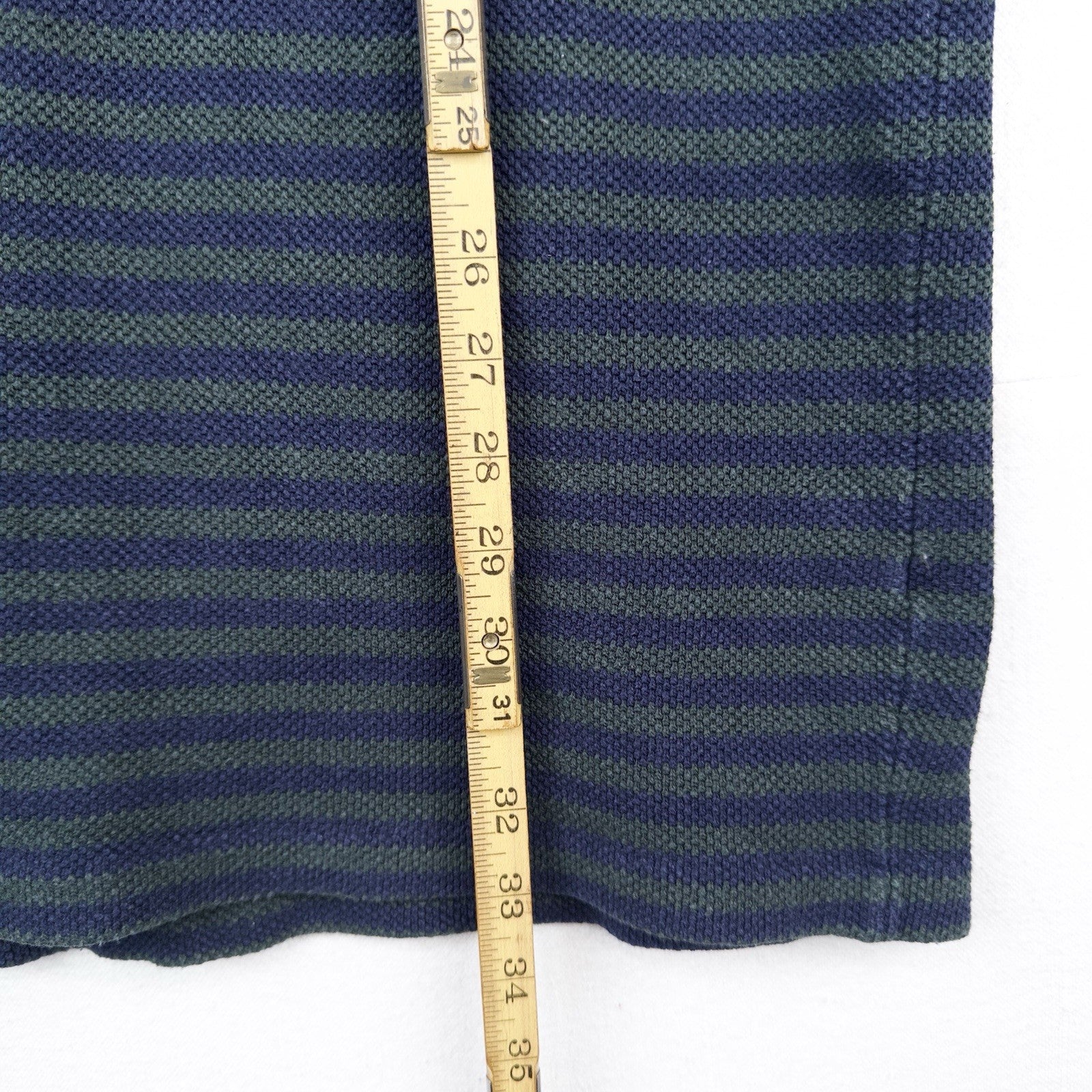 80’s Vtg Polo Ralph Lauren Men’s L Waffle Knit Stripe Turtleneck Made In USA