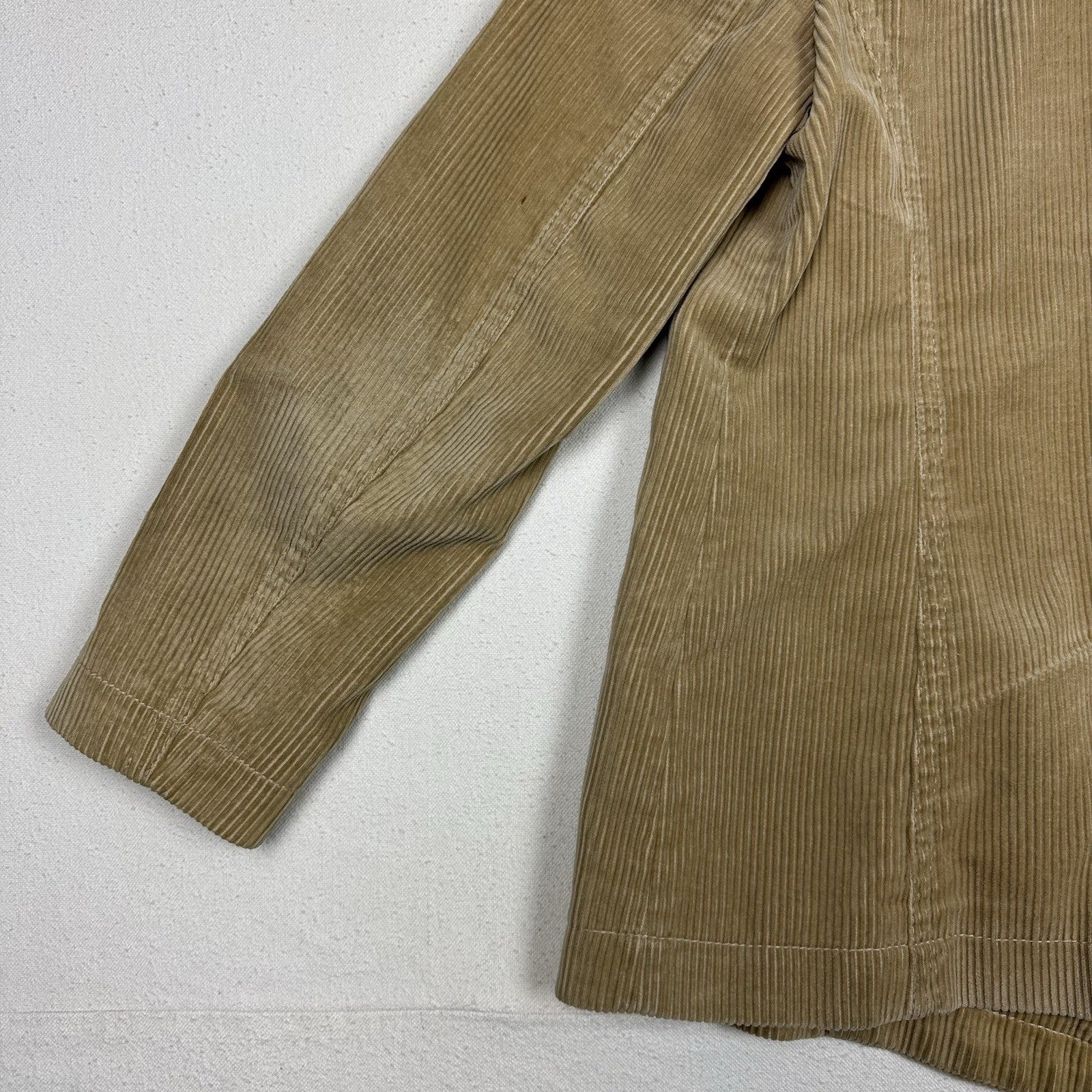 Gap Coat Jacket Womens S Double Breasted Corduroy Tan Beige