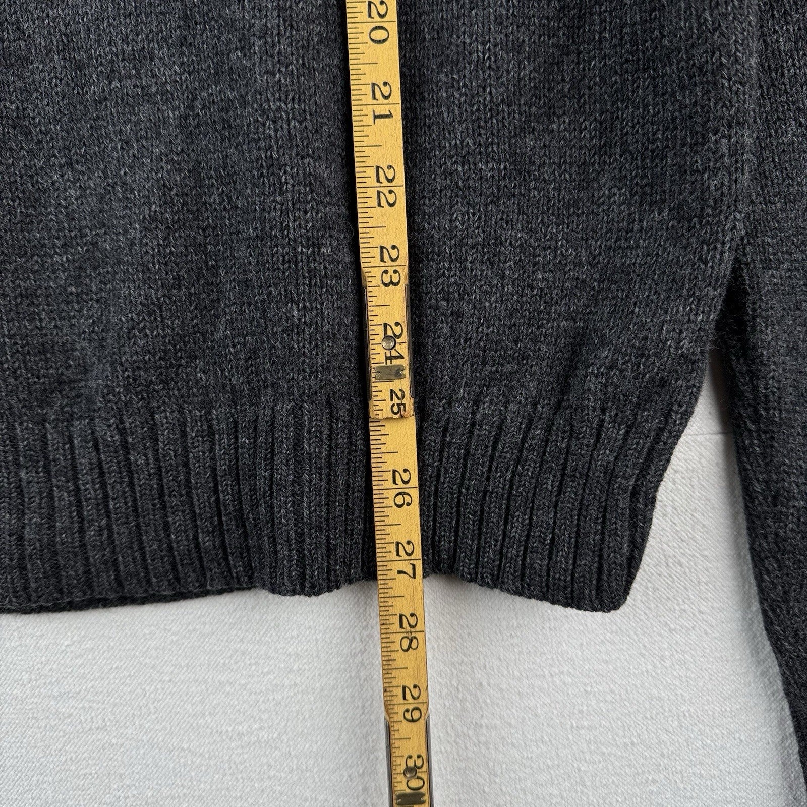90’s Vtg Polo Ralph Lauren Roll Neck Wool Knit Sweater Mens XL Gray