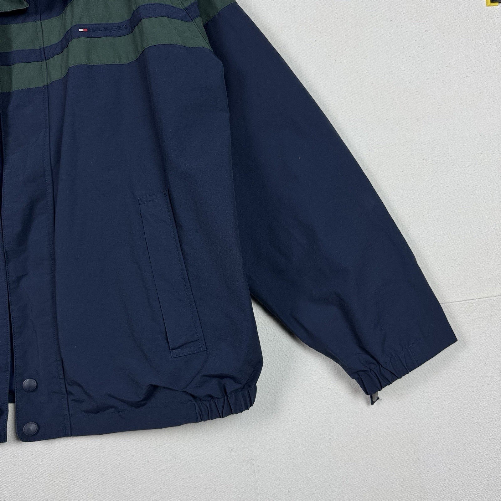 Vintage Tommy Hilfiger Jacket) RN 77806 Size XXL Green/Blue (Outer Layer Only)