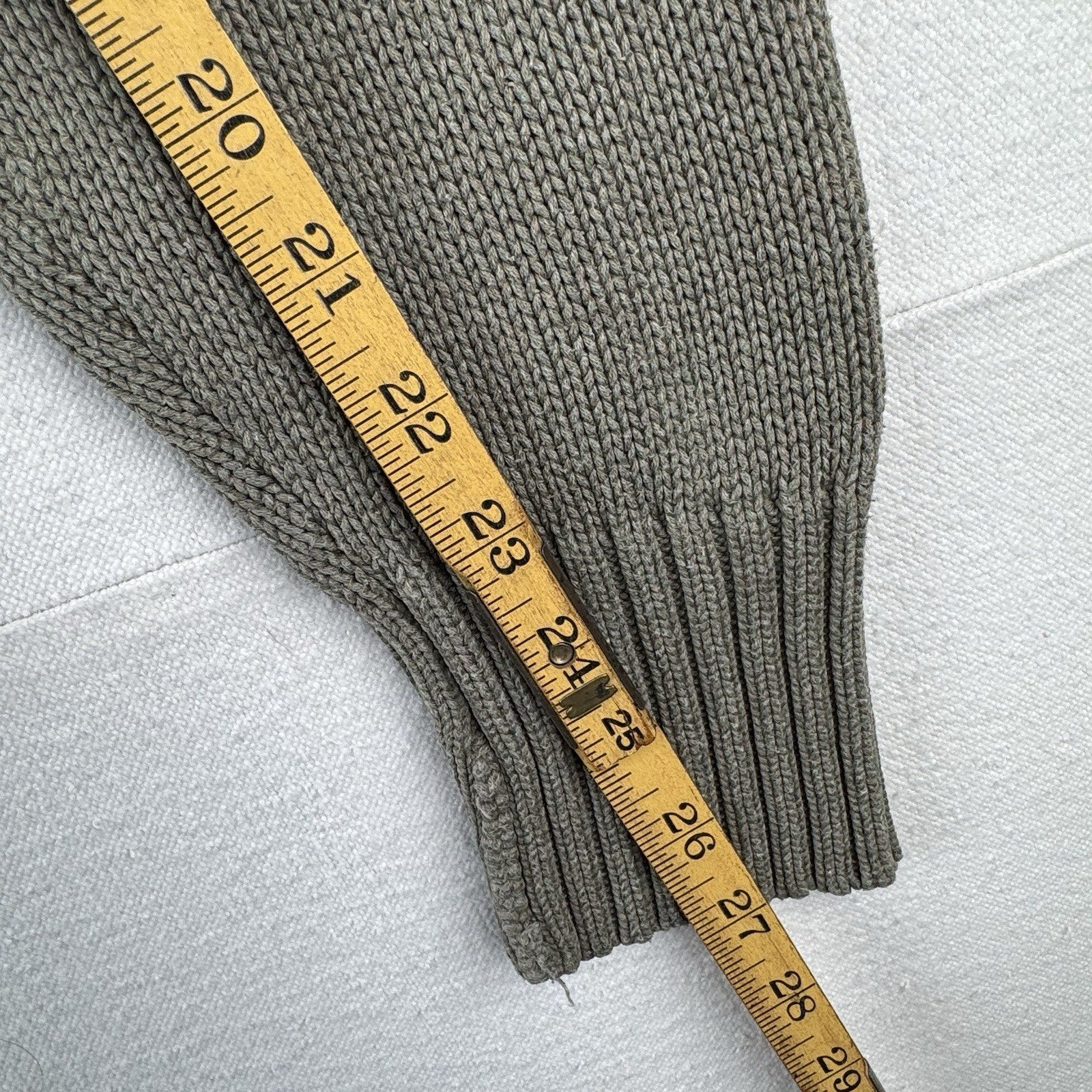 90s Vintage Polo Ralph Lauren Men’s M Olive Marled Knit Sweater 100% Cotton