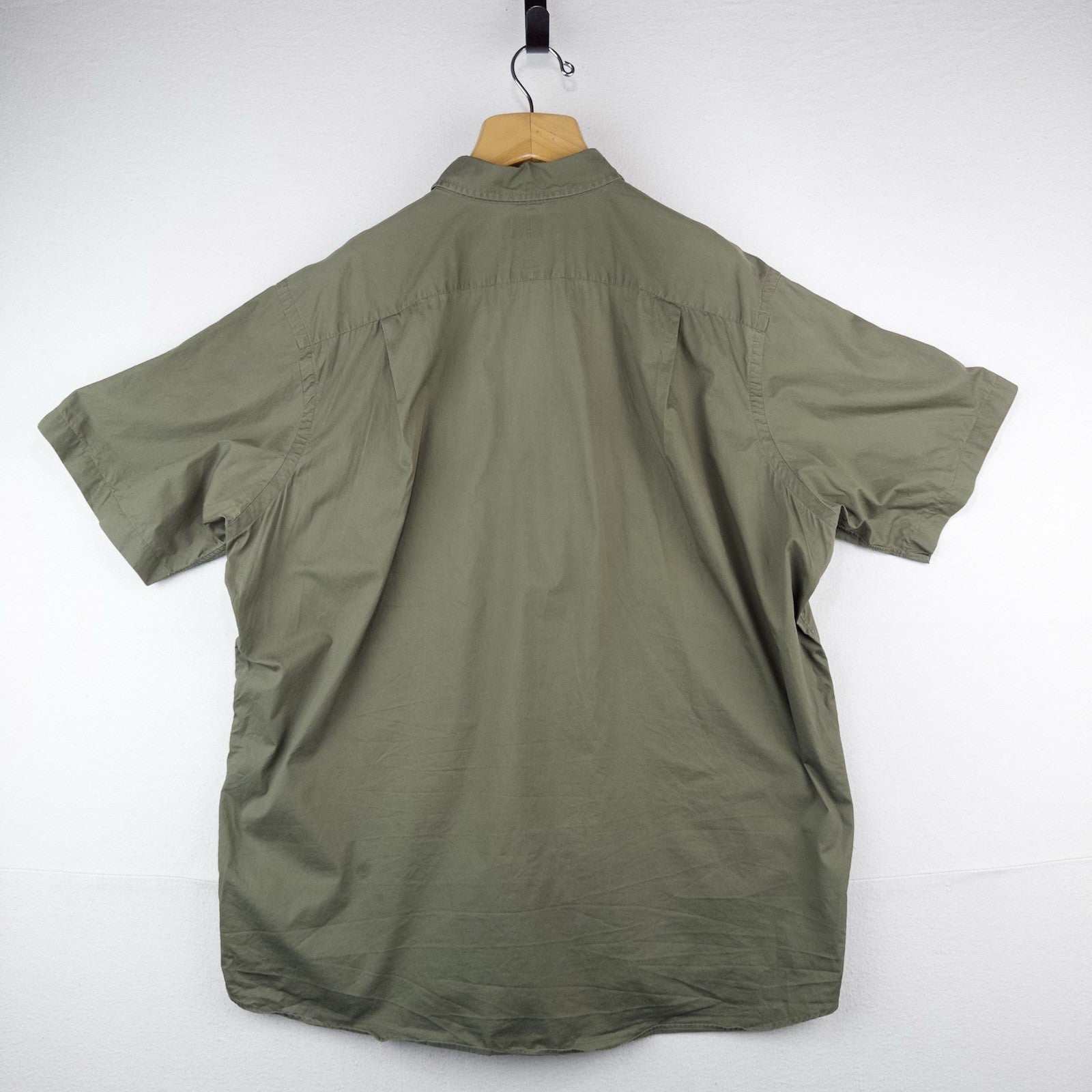 90’s Vtg Polo Ralph Lauren Lightweight SS Button Up Shirt Mens 2XL Green Utility