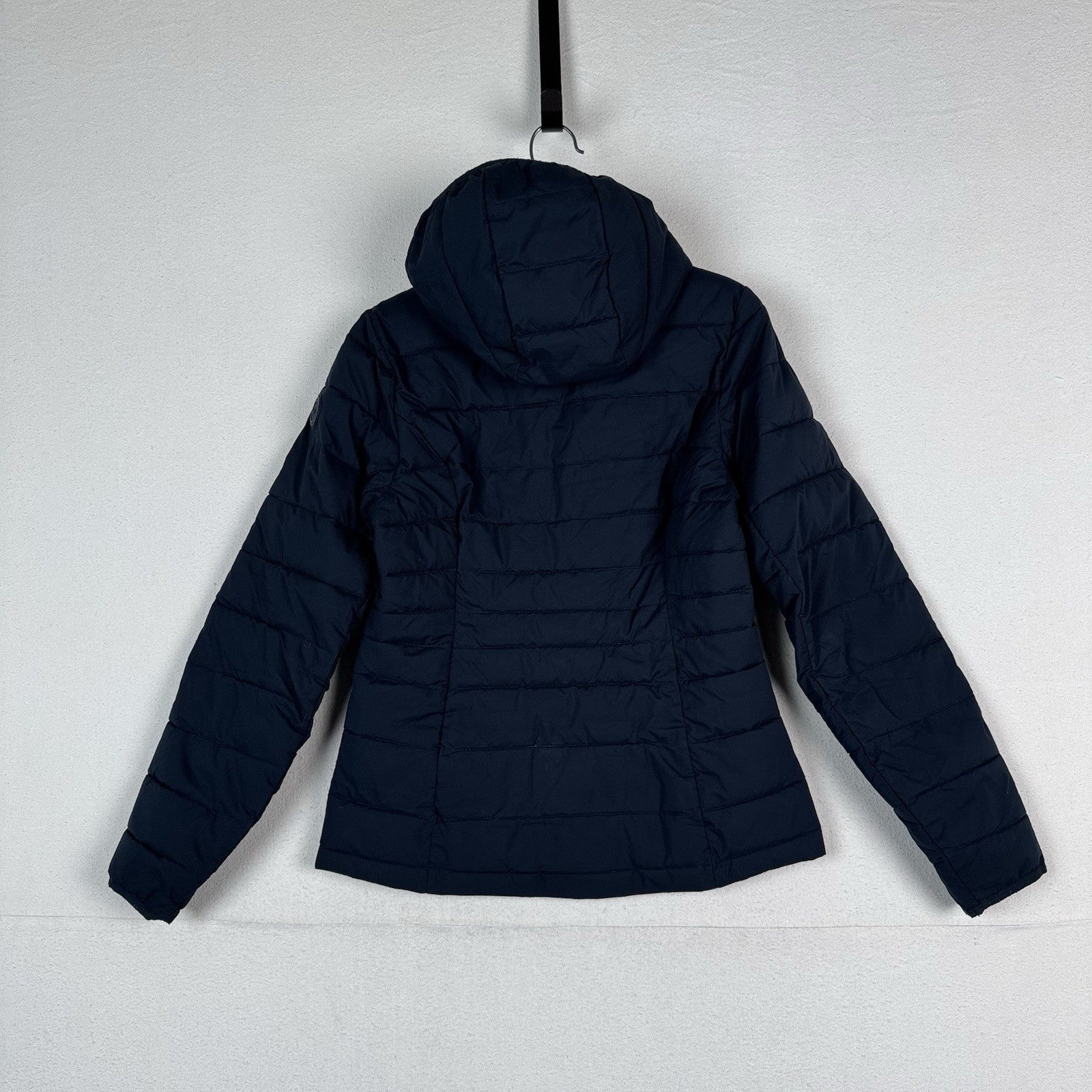 Abercrombie & Fitch Packable Puffer Jacket Women’s Medium Blue Removable Hood