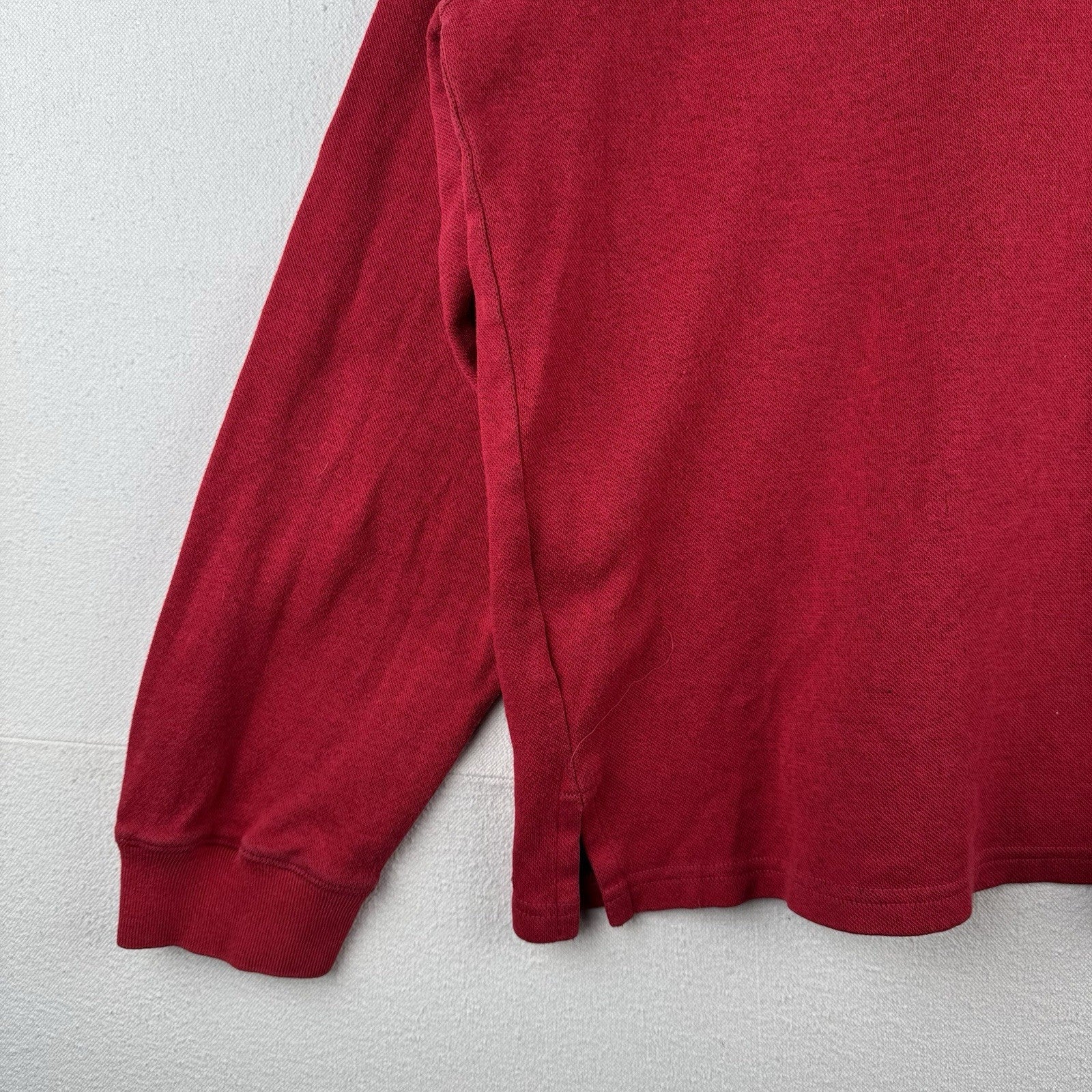 90s Vtg Ralph Lauren Polo Sport Red Turtleneck Spellout Sweater Mens XL Made USA
