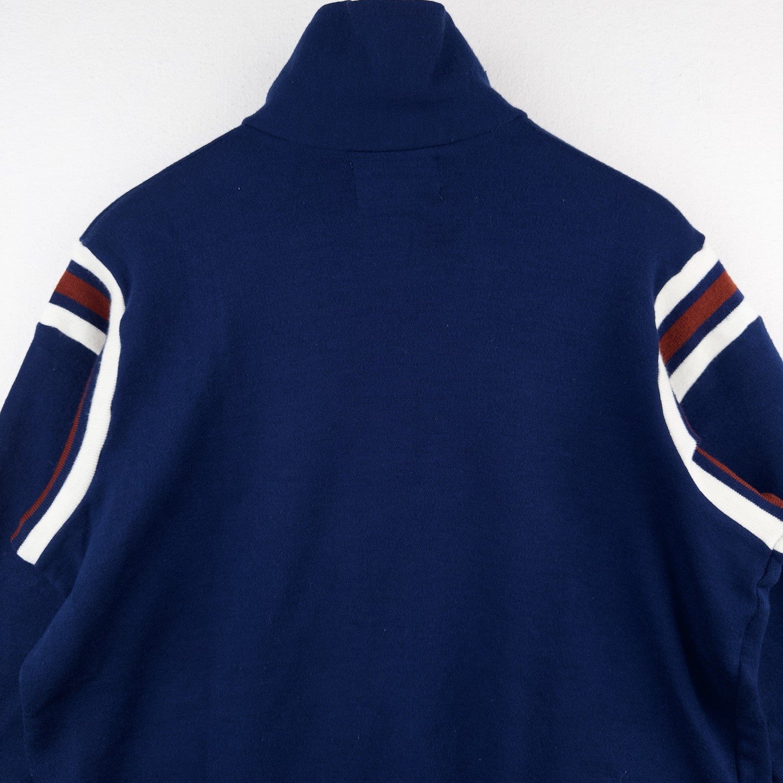 70’s Vtg Winning Ways Zip Up Track Jacket Blue Red Acrylic Men’s L