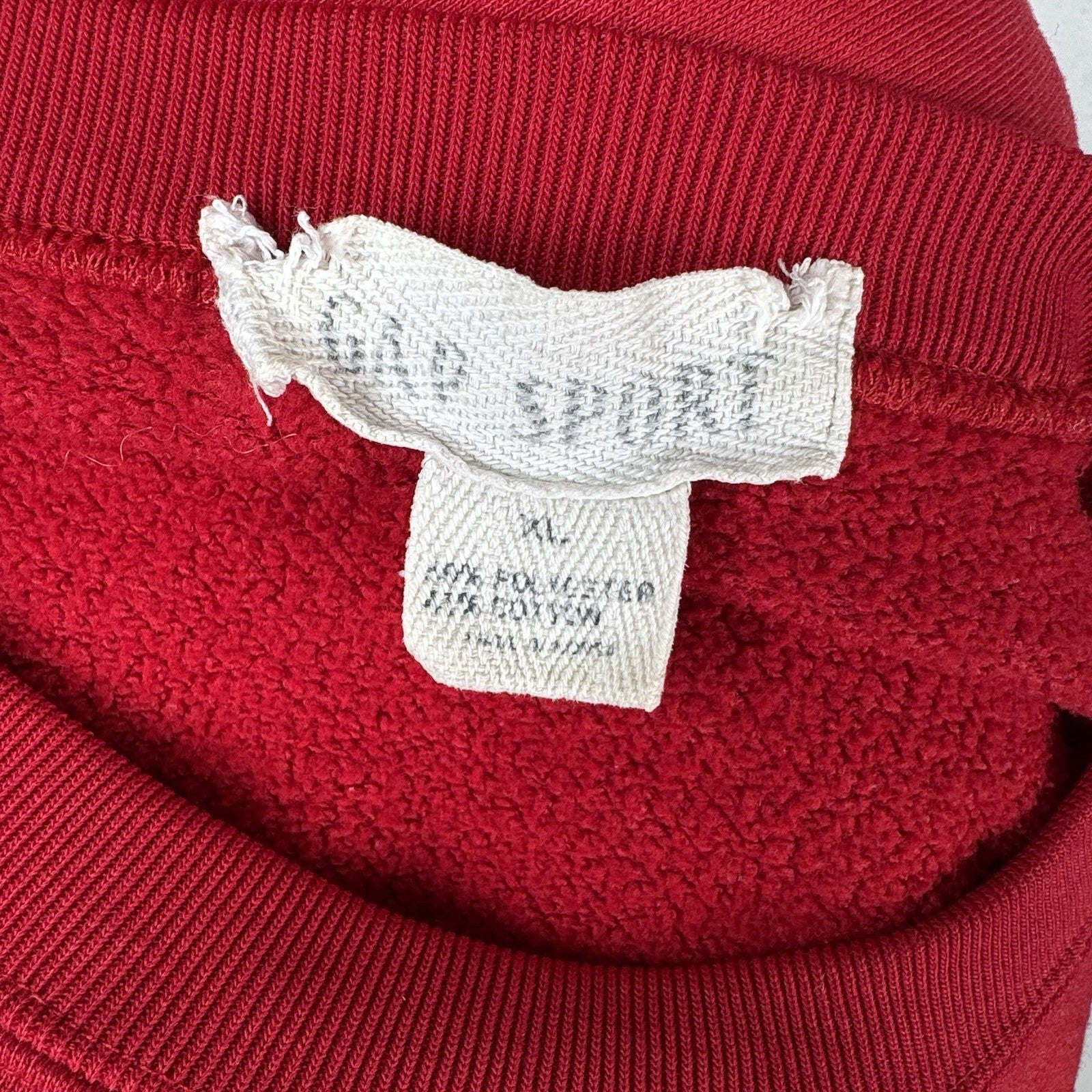 Vintage GAP Sport Sweatshirt XL Boxy Blank Red Pullover Classic 90s