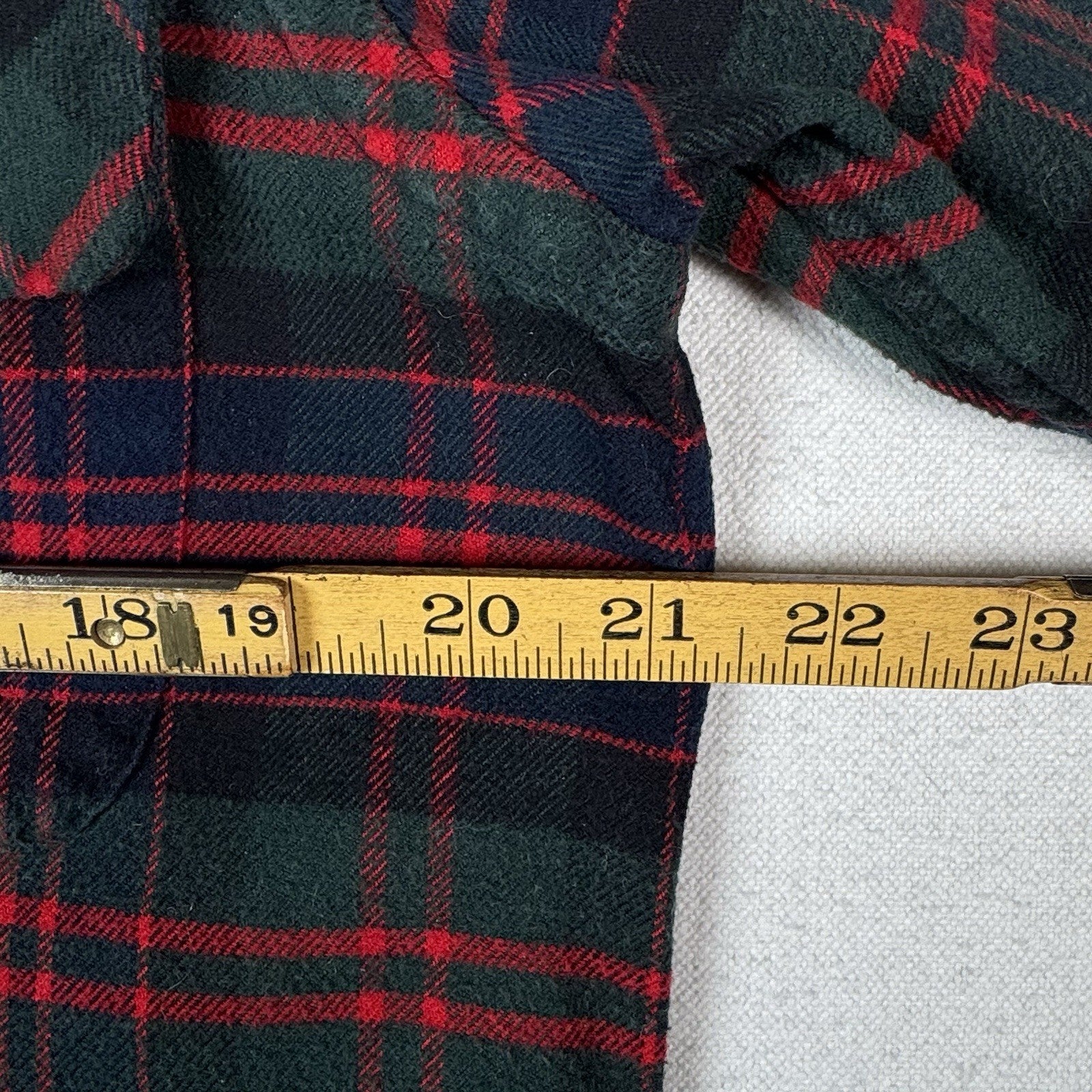 Vtg Ralph Lauren Polo Sport Tartan Plaid Flannel Ski Camp Work Shirt Mens Size M