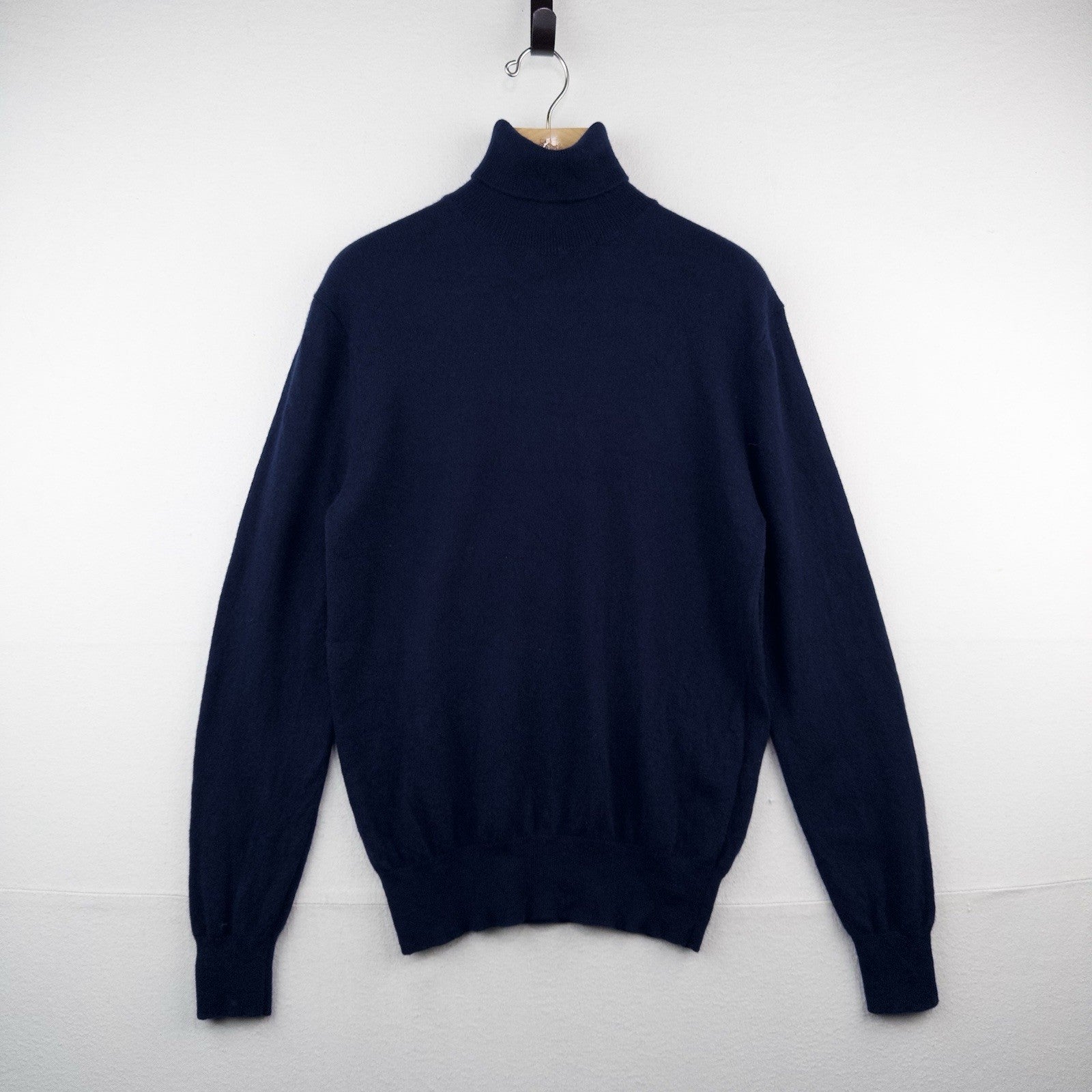 United Colors of Benetton Men’s M Blue Cashmere Turtleneck Sweater