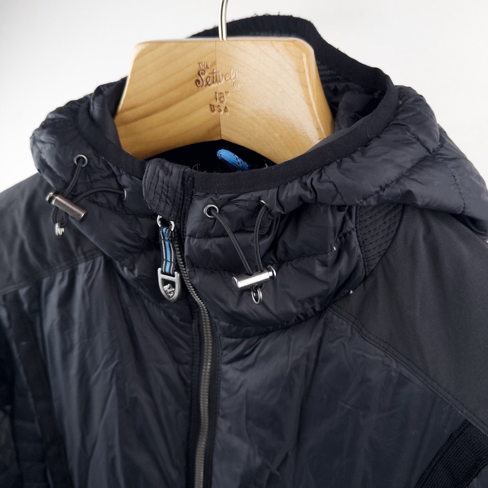 Kuhl Spyfire Parka Jacket Black Long Hooded Down Puffer Coat Women’s  Small