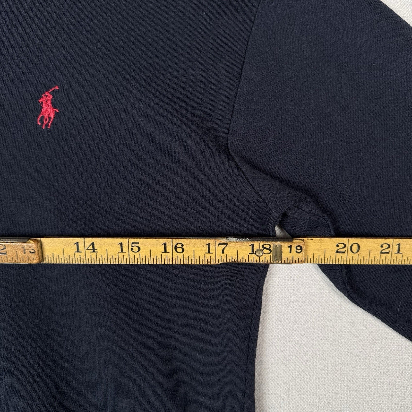 Vintage 80’s Ralph Lauren Men’s Turtleneck Blue Small Pony Logo Roll-Neck