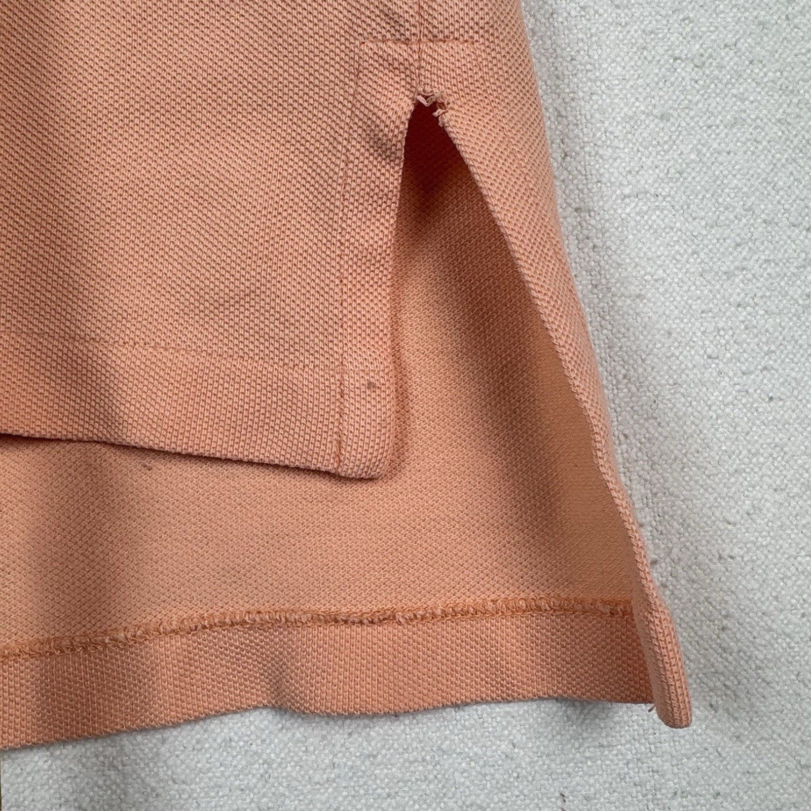 Vintage Polo Ralph Lauren Polo Shirt Mens XL Orange Mesh Pique *Distressed