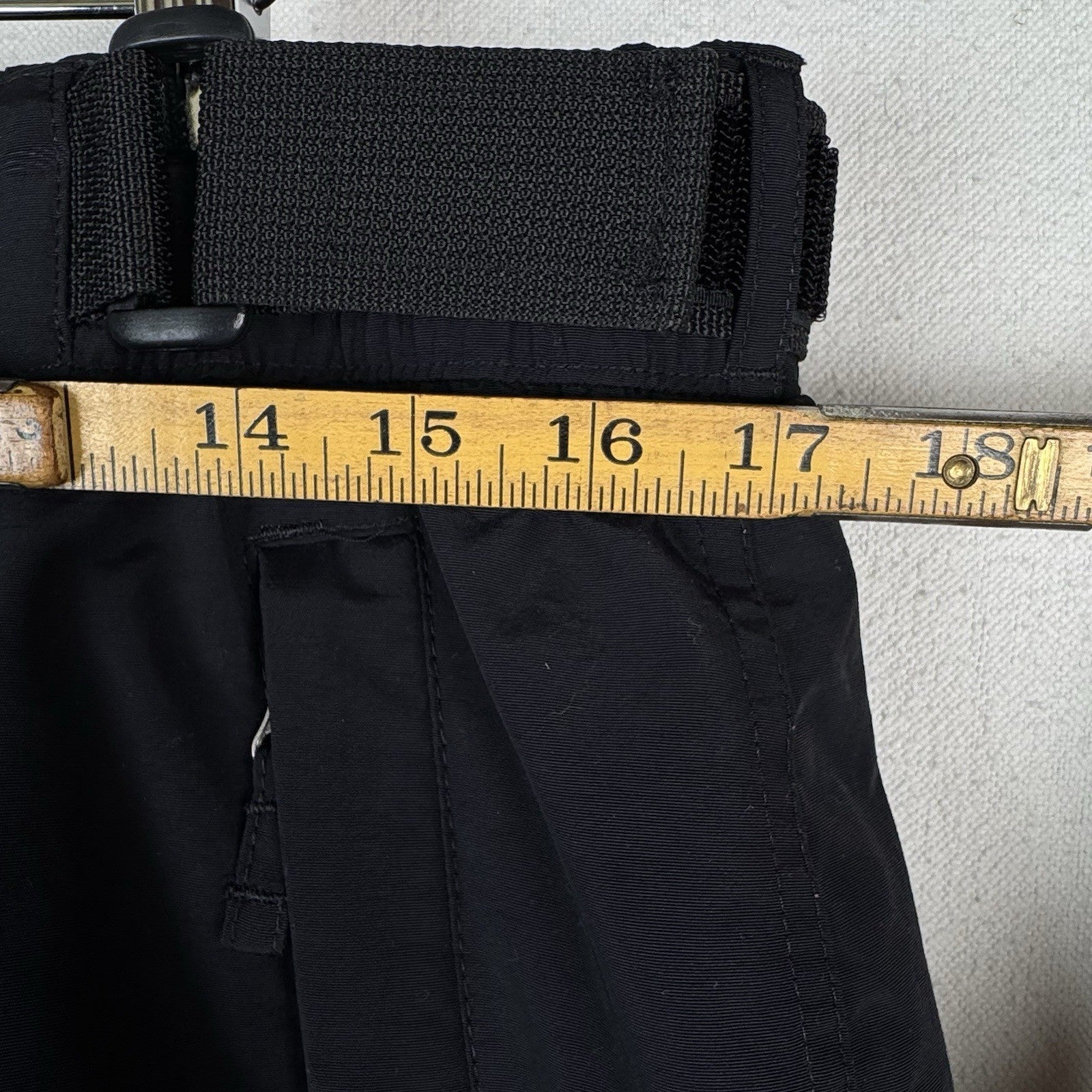 Lands’ End Insulated Snow Pants Womens 16 Black Lined Pockets Winter Waterproof