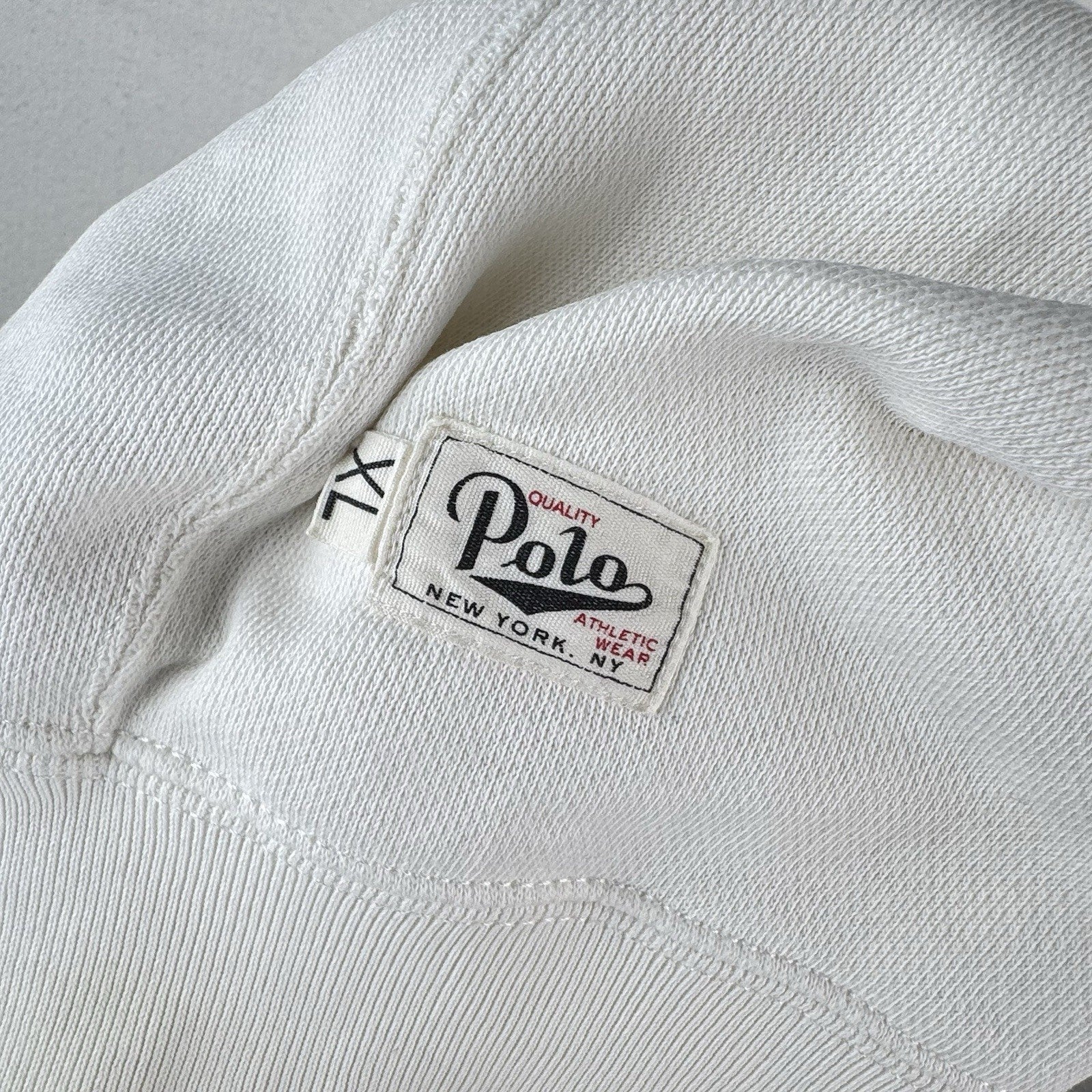 Vtg Polo Sport Ralph Lauren Men’s XL White Short Sleeve 1/4 Zip Sweatshirt *Read