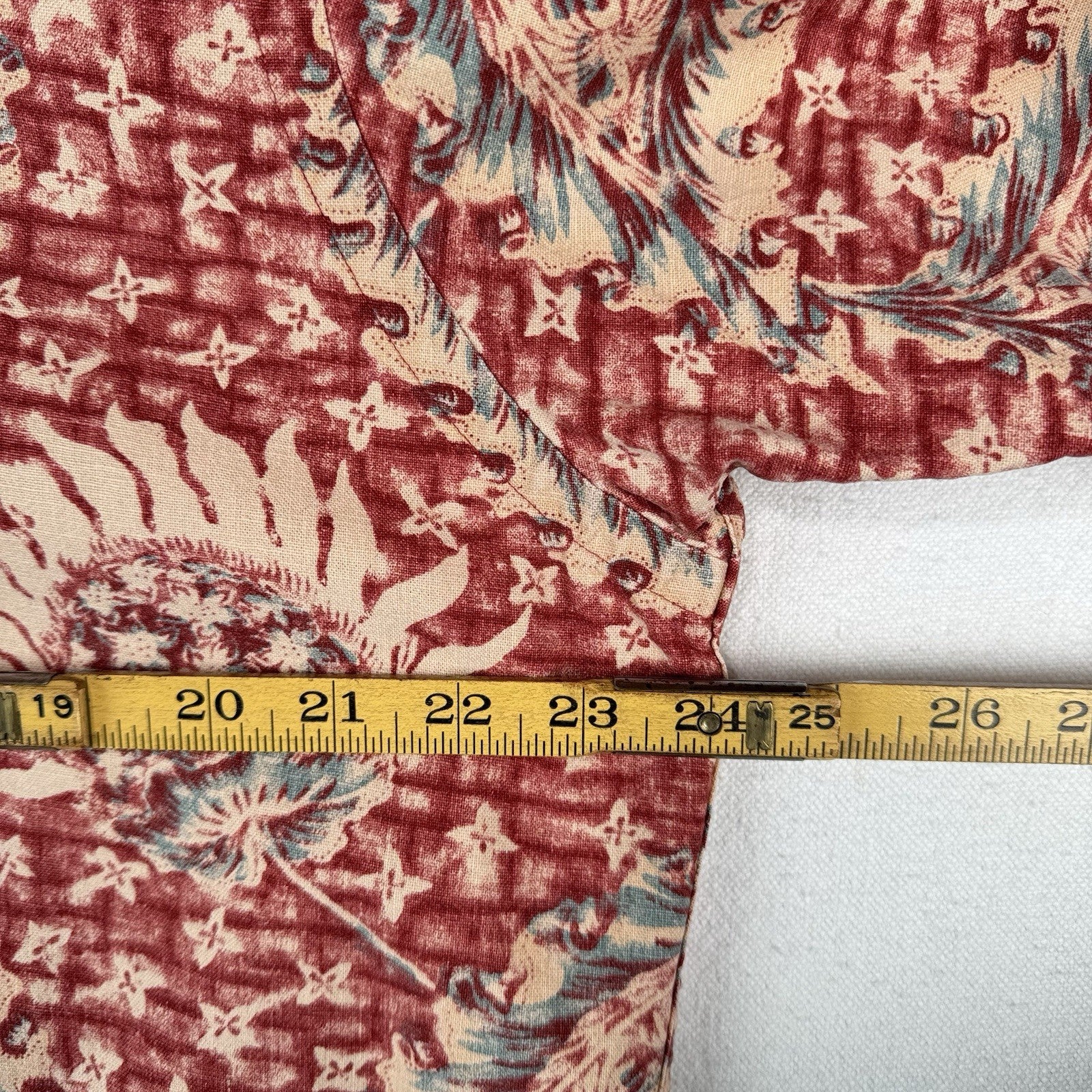 Polo Ralph Lauren Vintage Camp Shirt Men’s Medium Button Up Paisley Linen Cotton