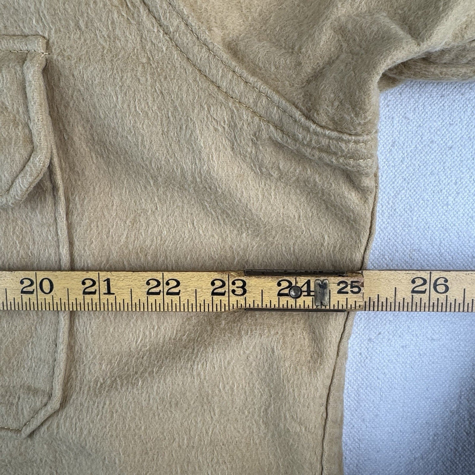 70’s Vintage Woolrich Flannel Button Up Shirt 2XL Mens Beige Brown Made in USA