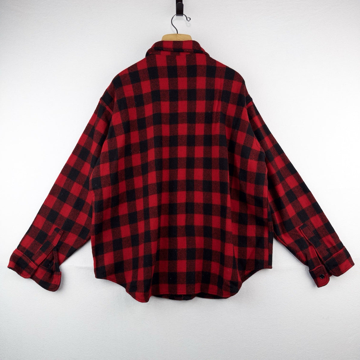 80’s Vtg LL Bean Maine Guide Shirt Wool Red Buffalo Plaid Men’s 2XL Made In USA