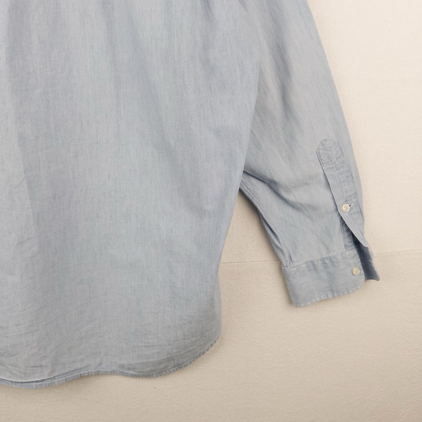 90’s Vintage Ralph Lauren Men’s XL Light Blue Chambray Blair Button Down Shirt