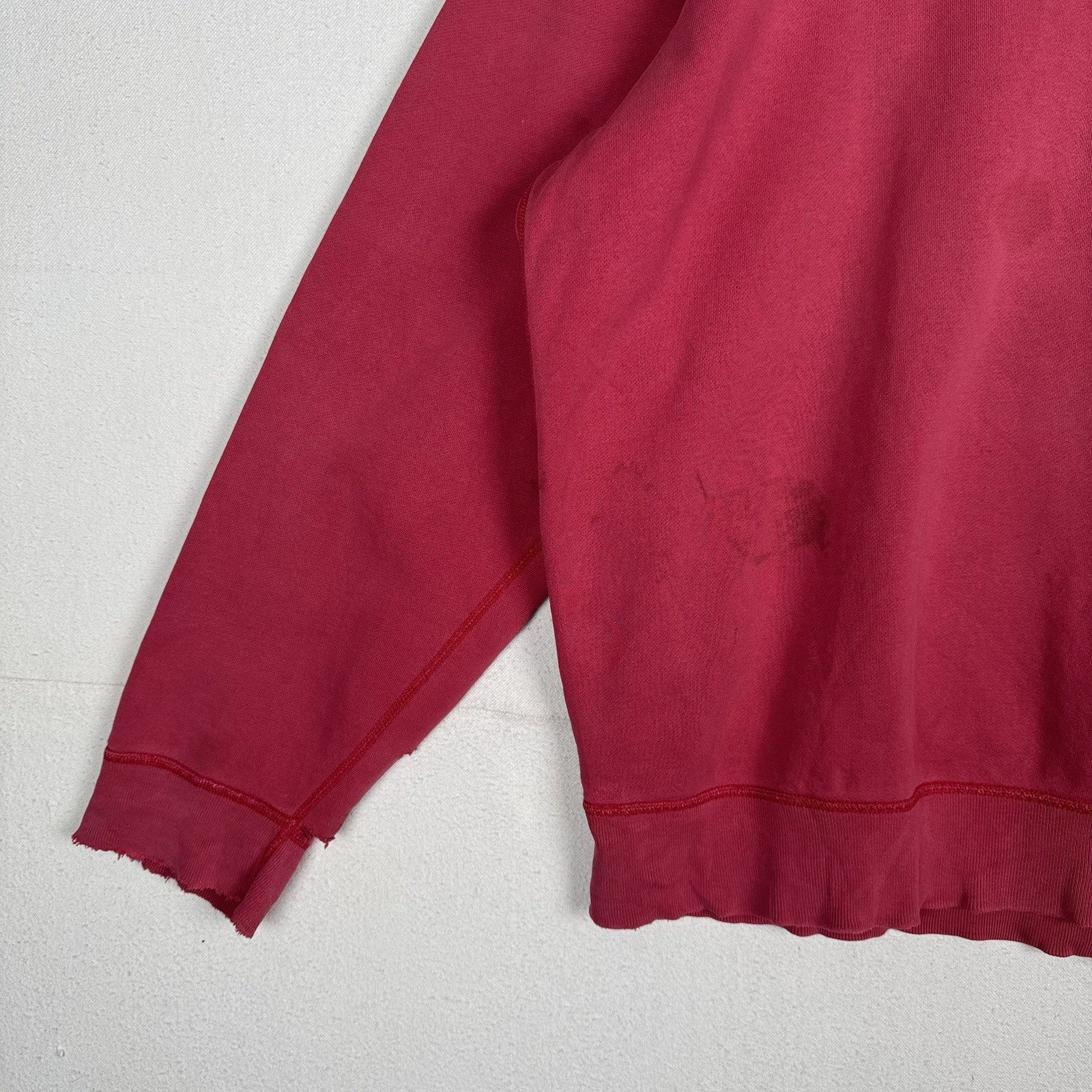 Vintage Polo Ralph Lauren Distressed Faded Pink Crewneck Sweatshirt Men’s XL