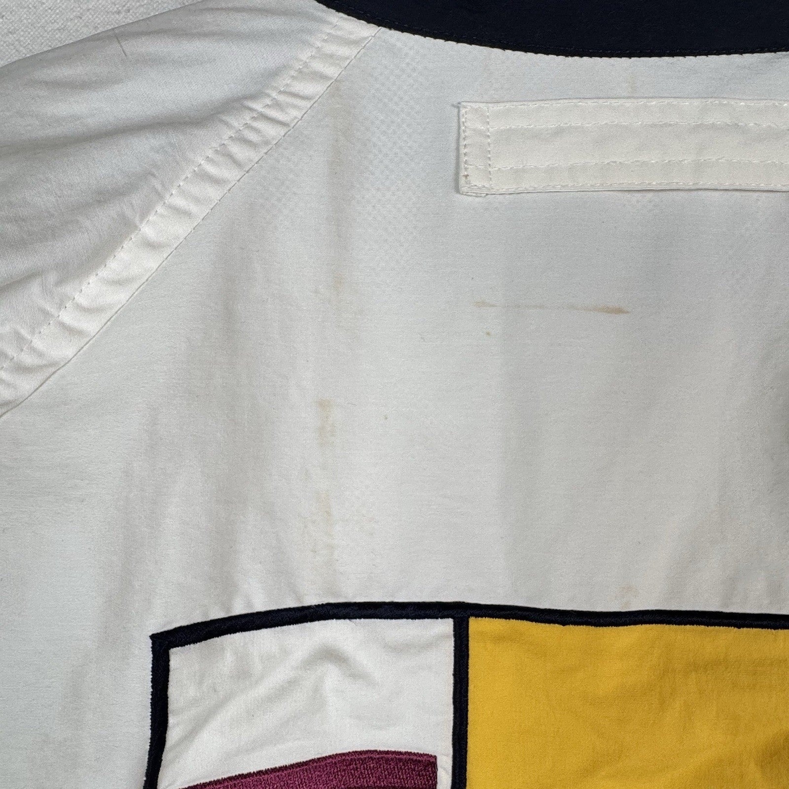 Vtg 90’s Nautica Men’s Large Sailing Windbreaker Jacket White Blue Full Zip Flag