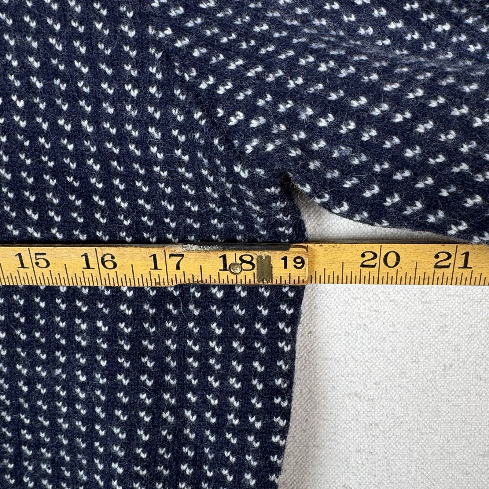 J. Crew Birdseye Quarter-Zip Sweater Merino Wool Navy Blue Men’s Size Medium