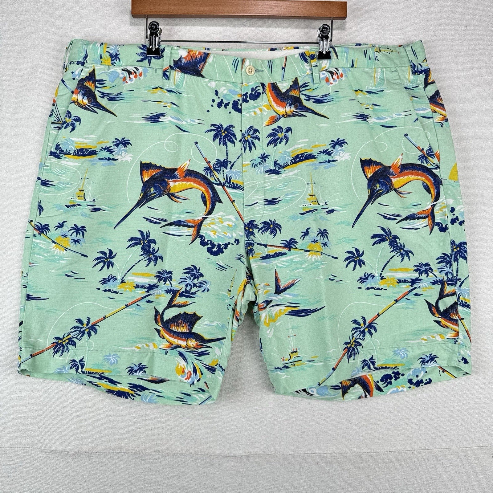 Polo Ralph Lauren Classic Fit Men’s 48Bx8 Sailfish Linen/Cotton Chino Shorts