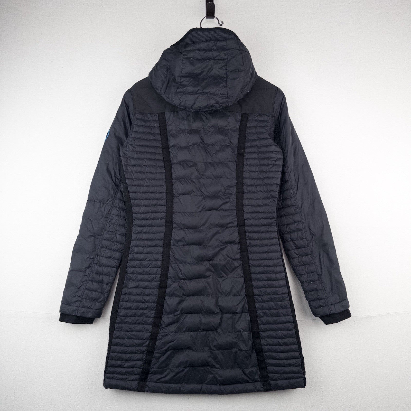 Kuhl Spyfire Parka Jacket Black Long Hooded Down Puffer Coat Women’s  Small