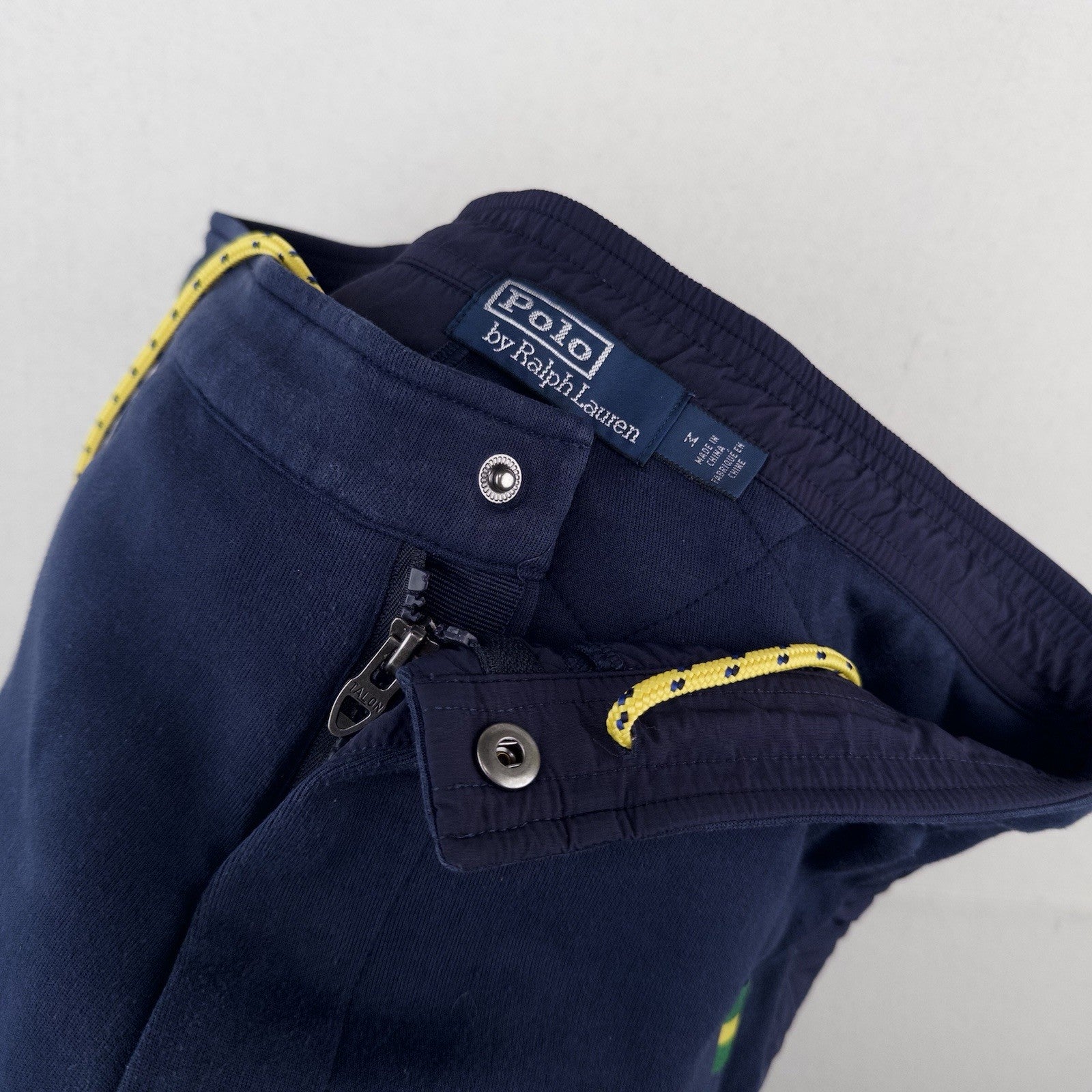 Polo Ralph Lauren Hi Tech Hybrid Jogger Sweatpants Mens M Navy Blue Talon Zipper