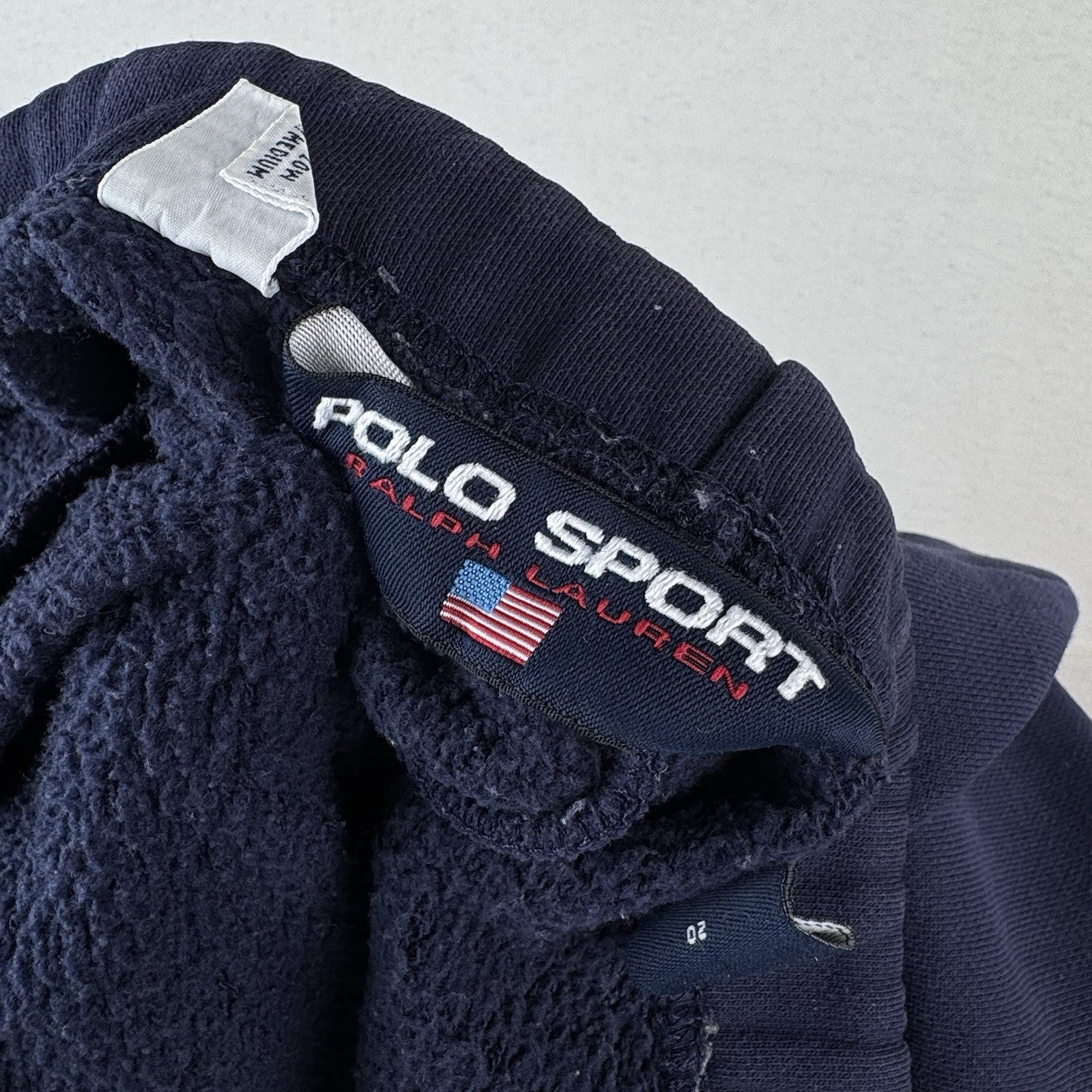 90’s Vtg Ralph Lauren Polo Sport Drawstring Jogger Sweatpants XL Blue Fits 42”