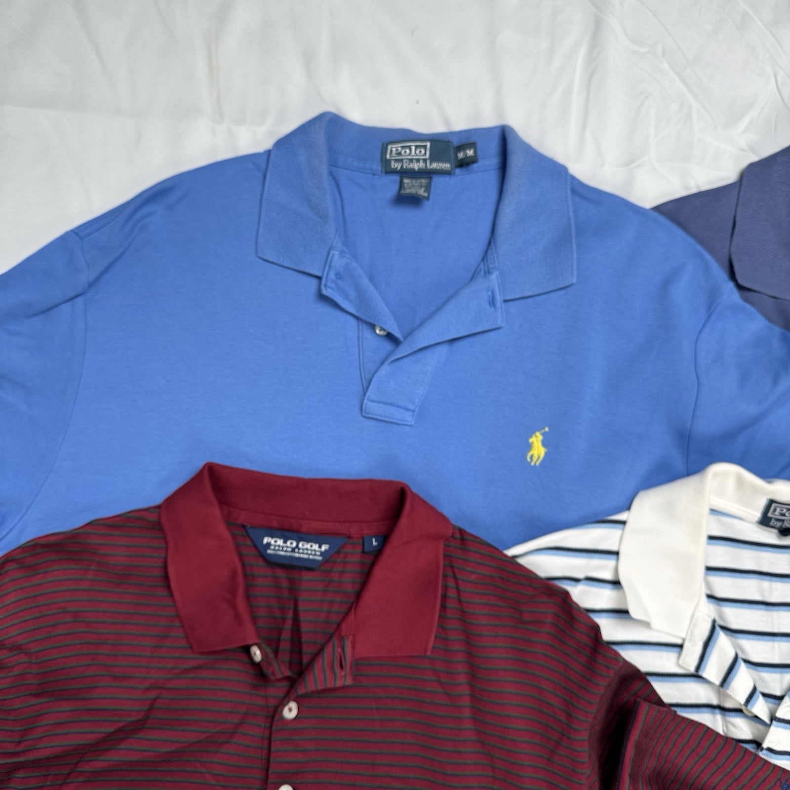 Lot of 10 Polo Ralph Lauren Short Sleeve Shirts Wholesale Box S,M,L