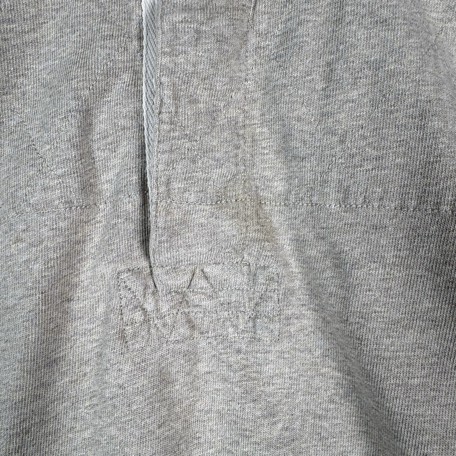 Polo Ralph Lauren Rugby Shirt 4XLB 4XL Big Gray Quilted Shoulder Elbow Patch