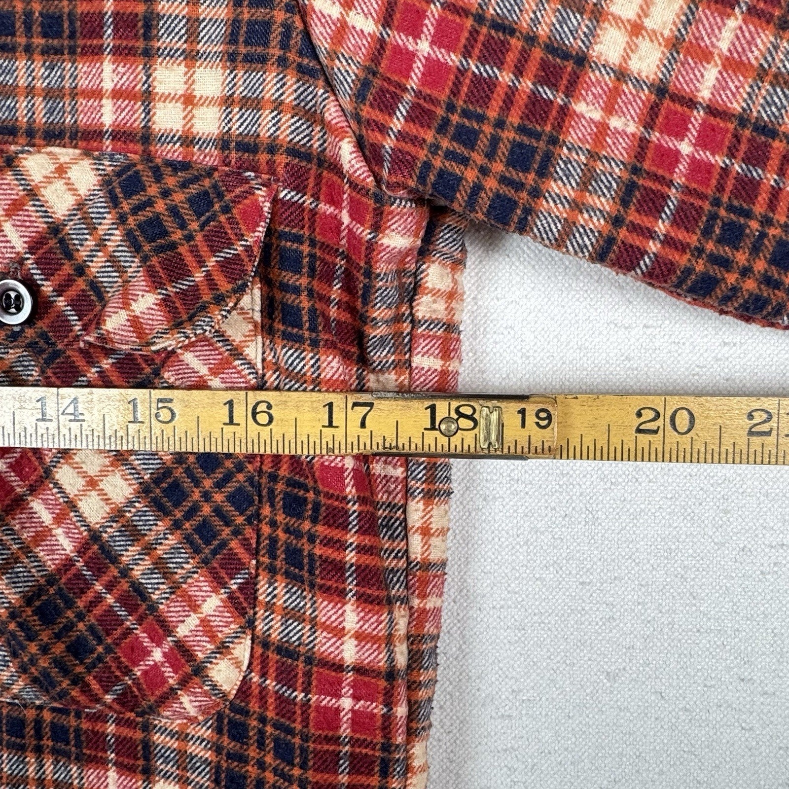 Vintage 70s Sutton Quilted Flannel Shirt Mens Small Tartan Plaid Lined Grunge