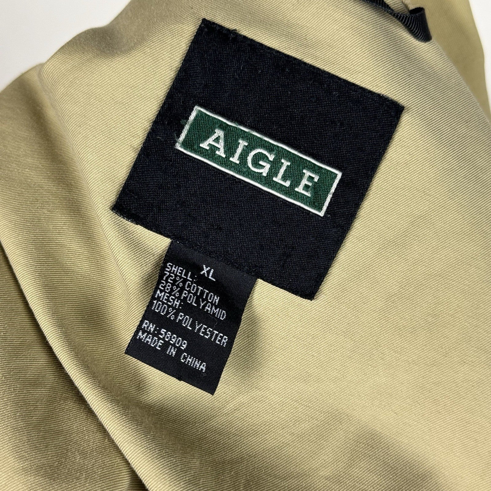 Hunting Camping Safari Men’s XL Convertible Guide Jacket Vest Khaki Waterproof