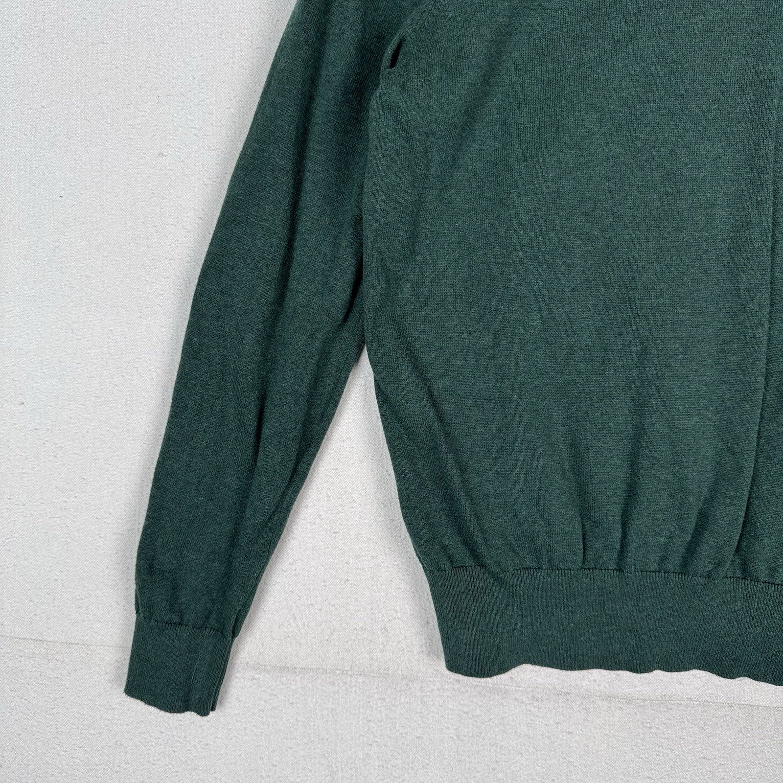 Polo Ralph Lauren Men’s Green Pima Cotton Pullover Sweater Crewneck Medium