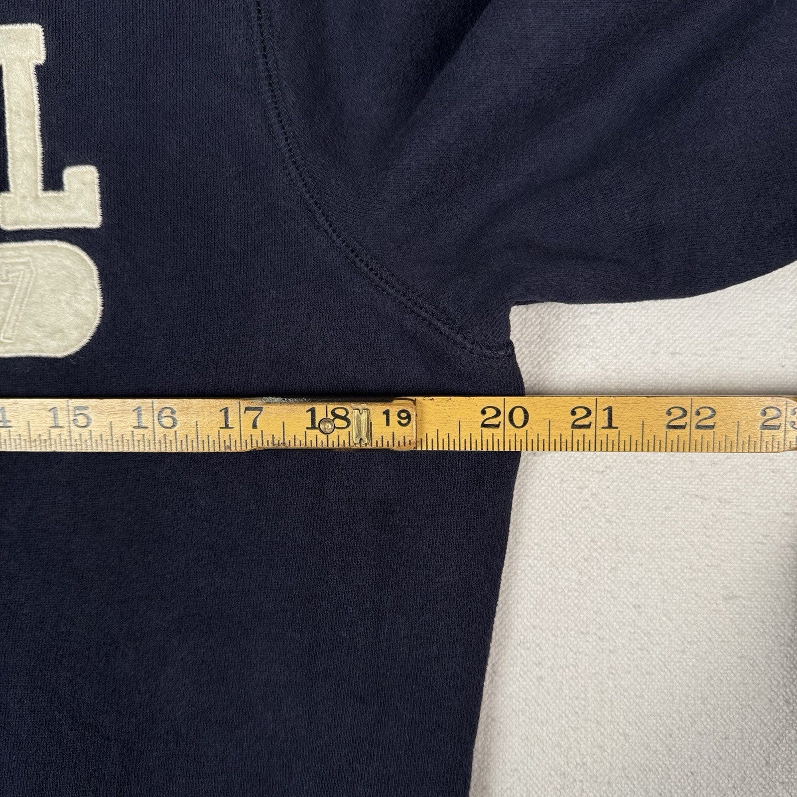 Polo Jeans Ralph Lauren Embroidered RL67 Zip Hoodie Women's Large Youth XL Blue