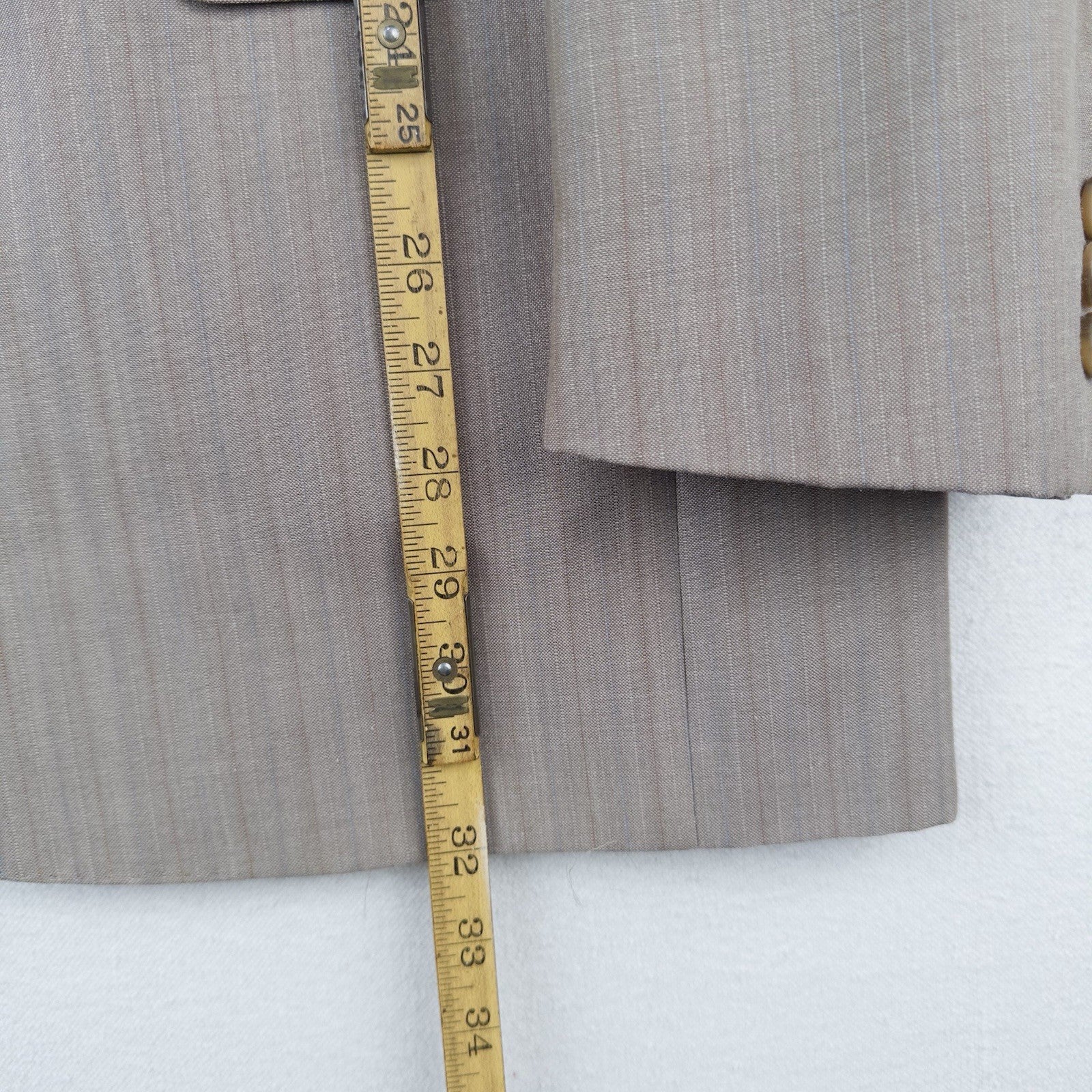 80’s Vtg Christian Dior Gray Tan Sport Coat Blazer 2 Button 38/40R Made USA