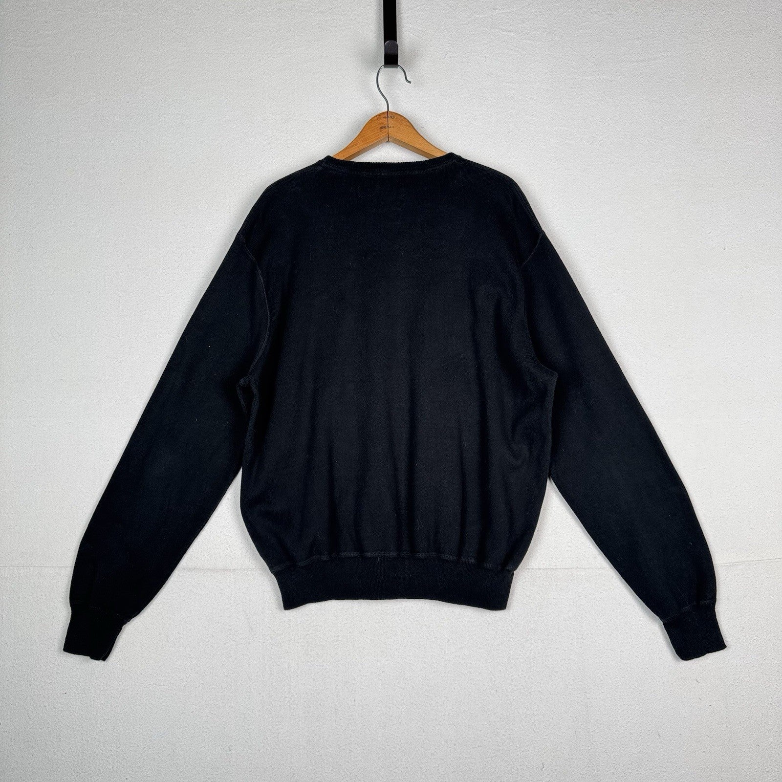 Vintage Polo By Ralph Lauren Men’s Crewneck Sweater Pullover XL XLarge Black