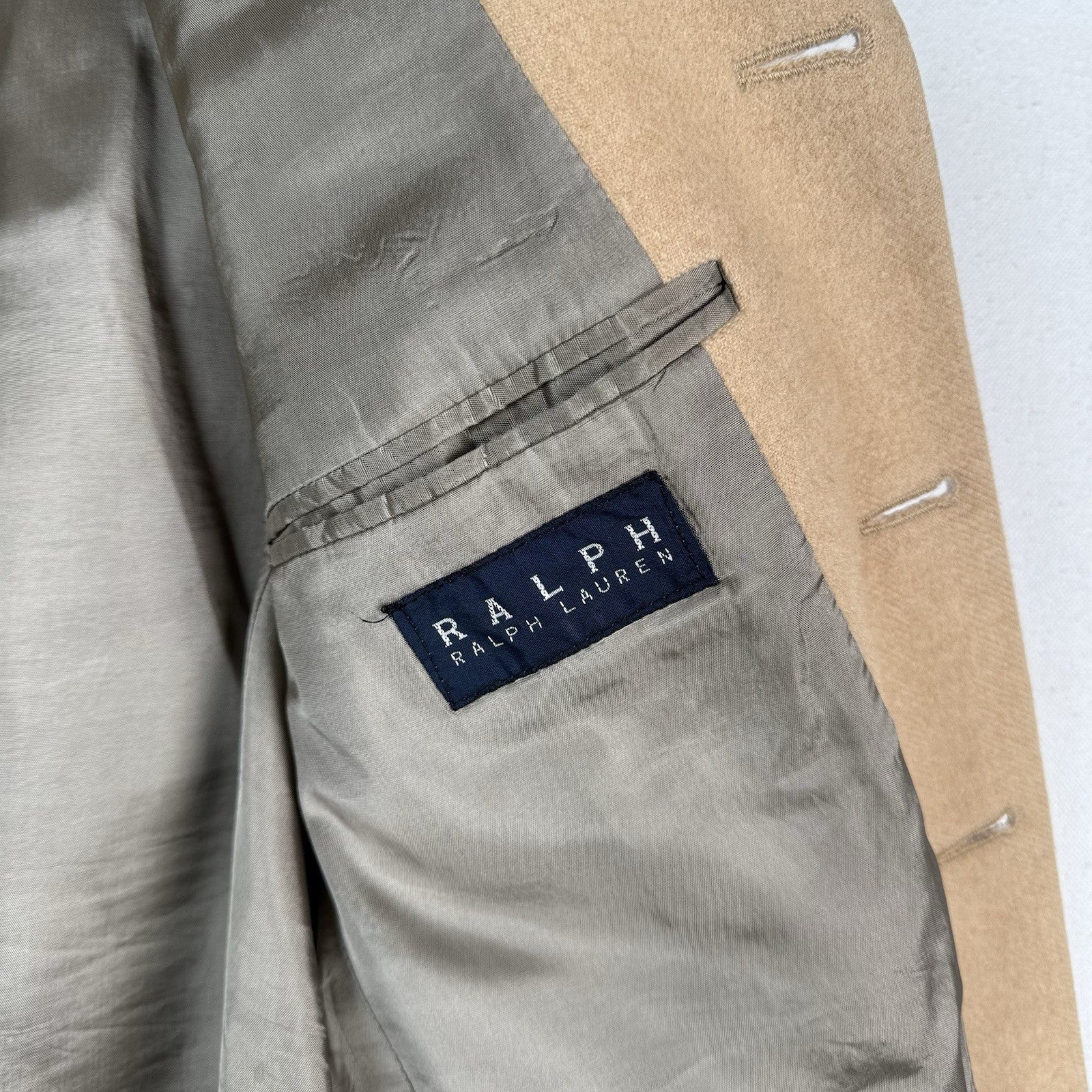Vintage Ralph by Ralph Lauren Men’s 40R Camel Hair Sport Coat Blazer Tan