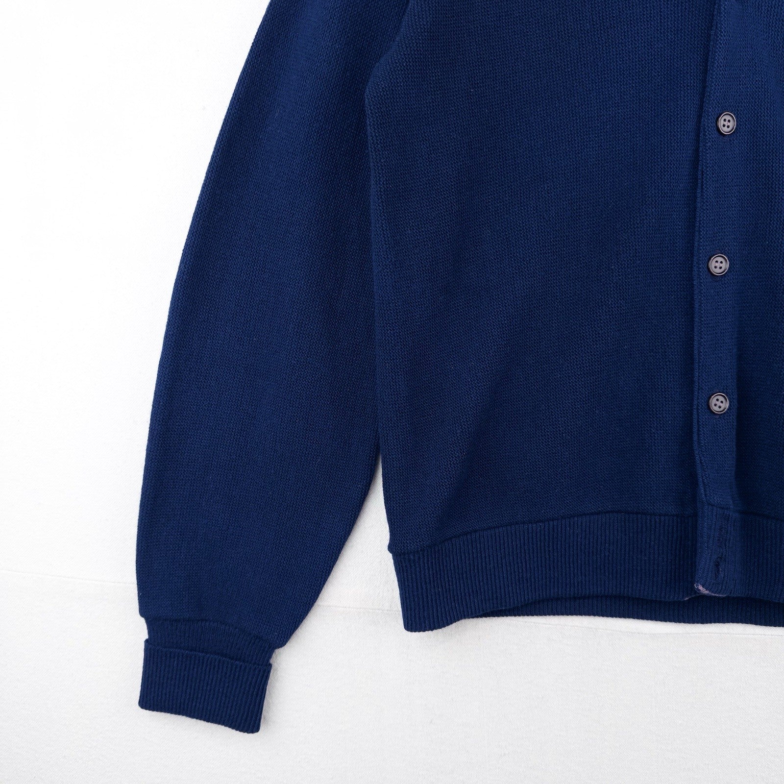 70’s Vtg Lord Clayton Virgin Acrylic Cardigan Navy Blue Men’s Medium (40)