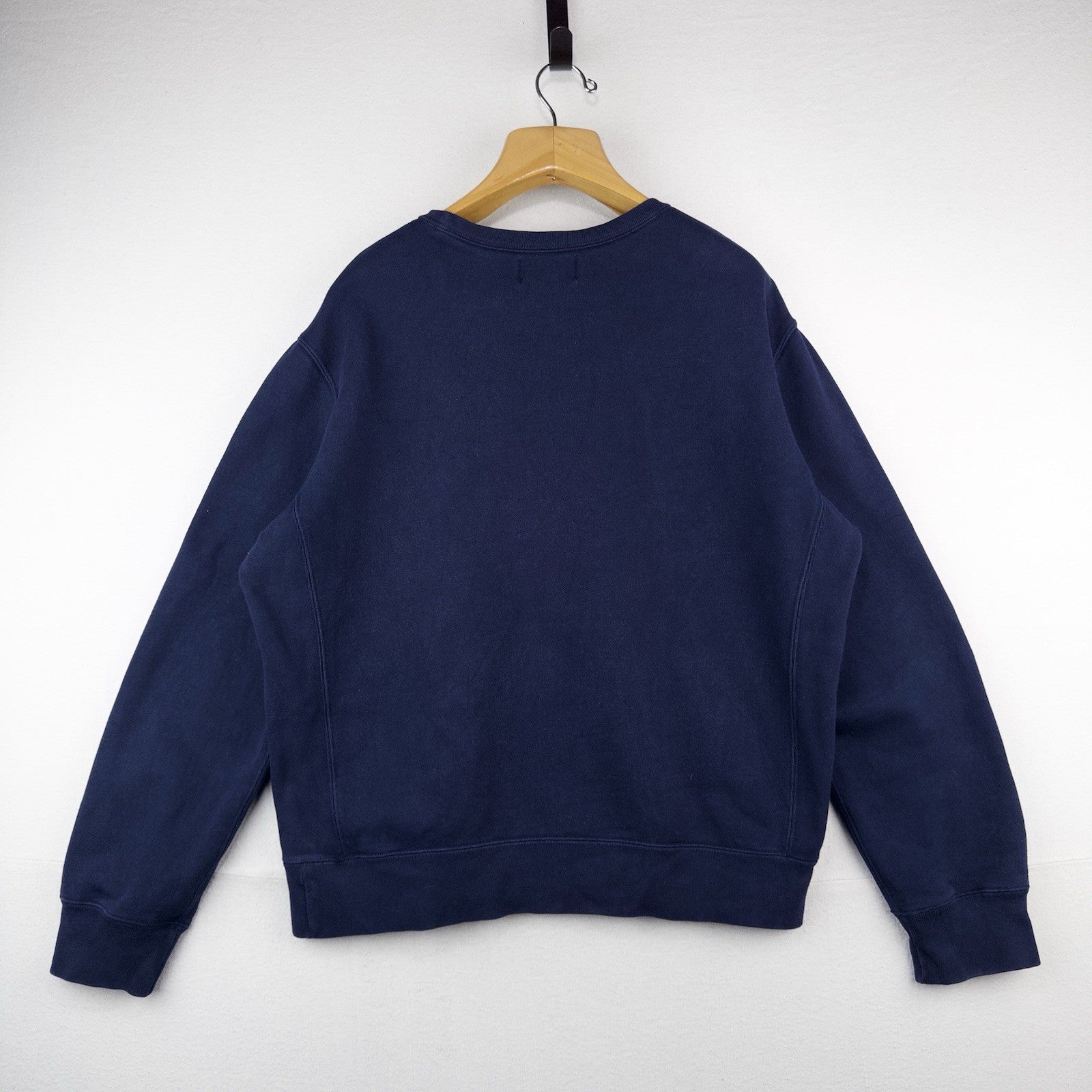 90’s Vtg Polo Ralph Lauren Crewneck Sweatshirt Men’s XL Navy Blue Side Gussets