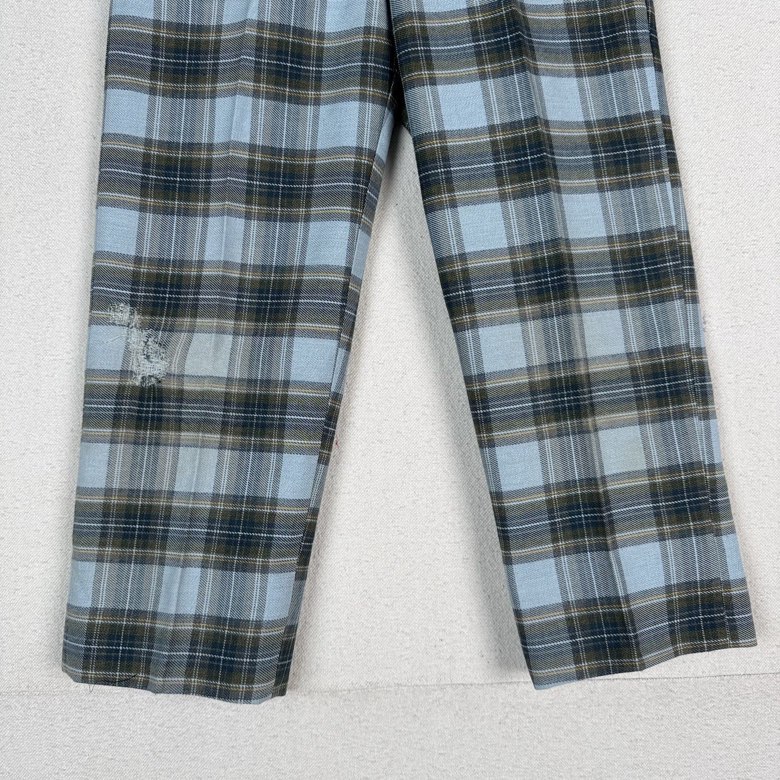 Vintage Lord And Taylor Kids Plaid Pants Blue Vail Sweatshirt Set 4-5T Preppy