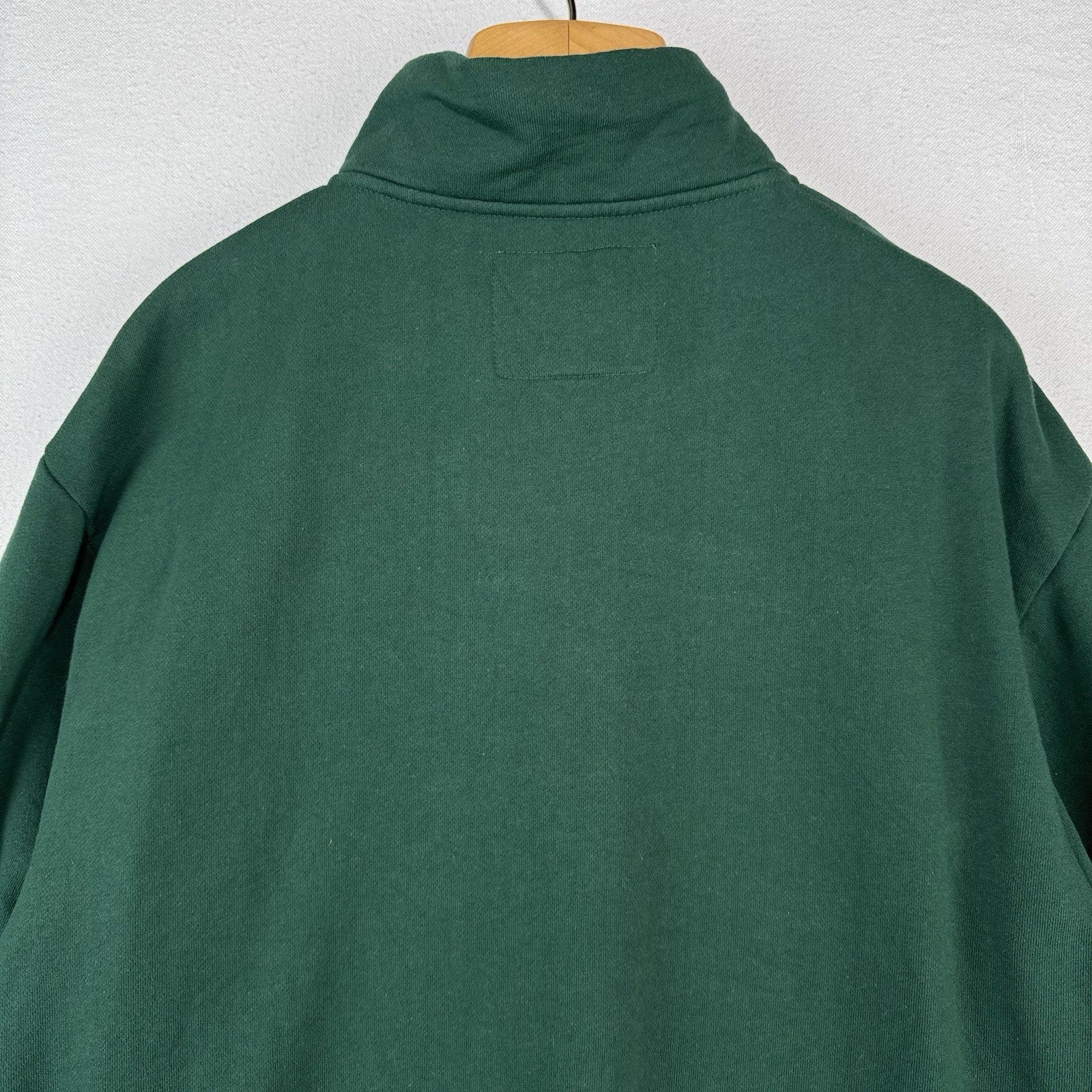 Coca-Cola 1/4 Zip Men's XL Green Red Embroidered Fleece Sweatshirt *Read