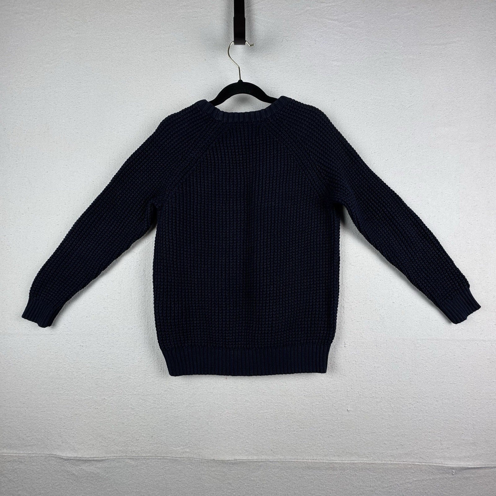 Old Navy Boys Cozy Waffle-Textured Crew-Neck Knit Sweater Youth Medium (8)