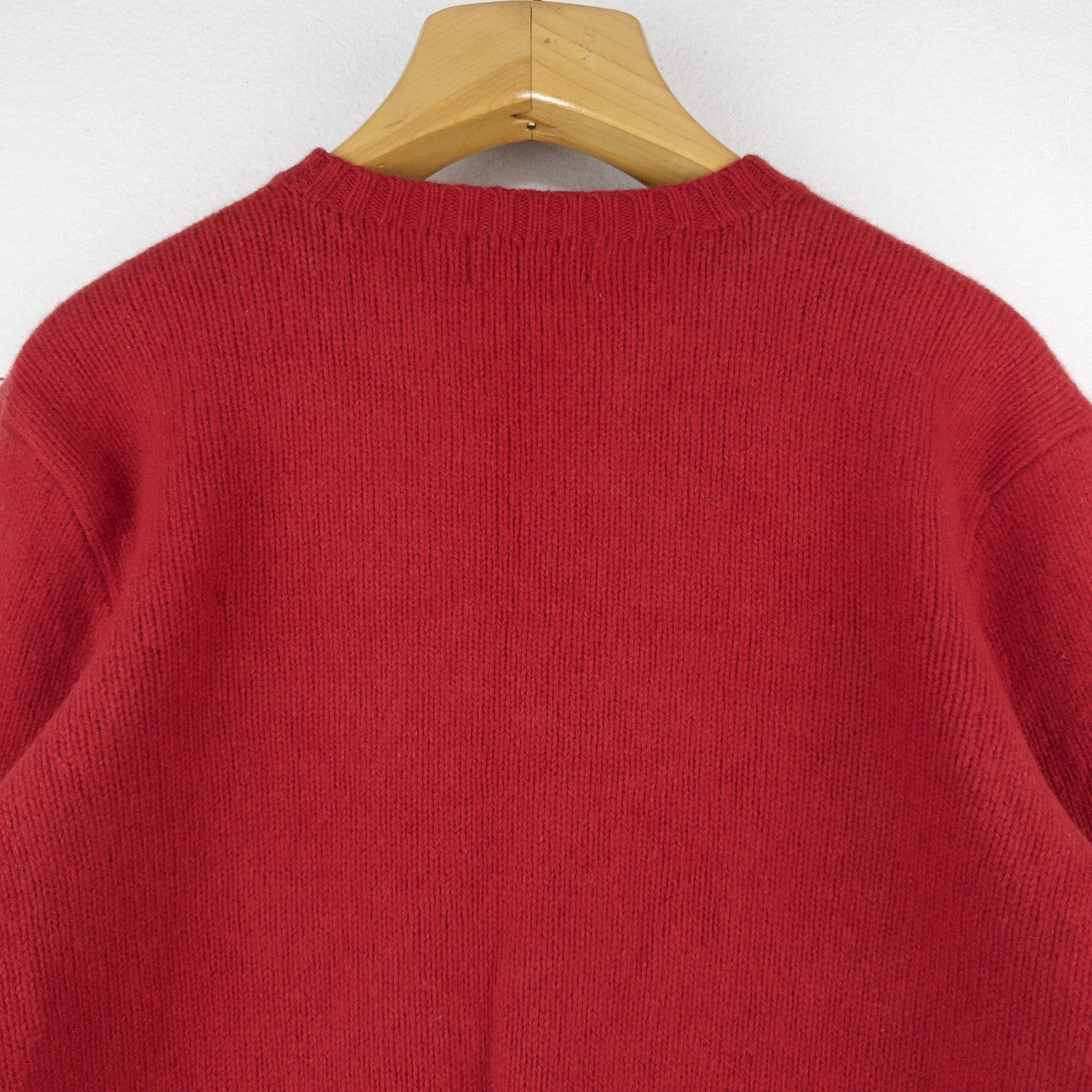 Polo Ralph Lauren Sweater Mens XL Merino Wool Angora Rabbit Hair Red Crew Neck
