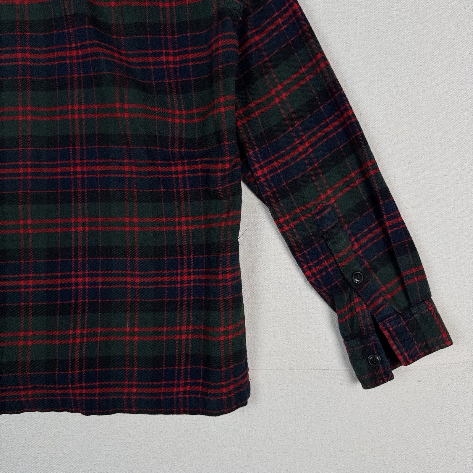 Vtg Ralph Lauren Polo Sport Tartan Plaid Flannel Ski Camp Work Shirt Mens Size M