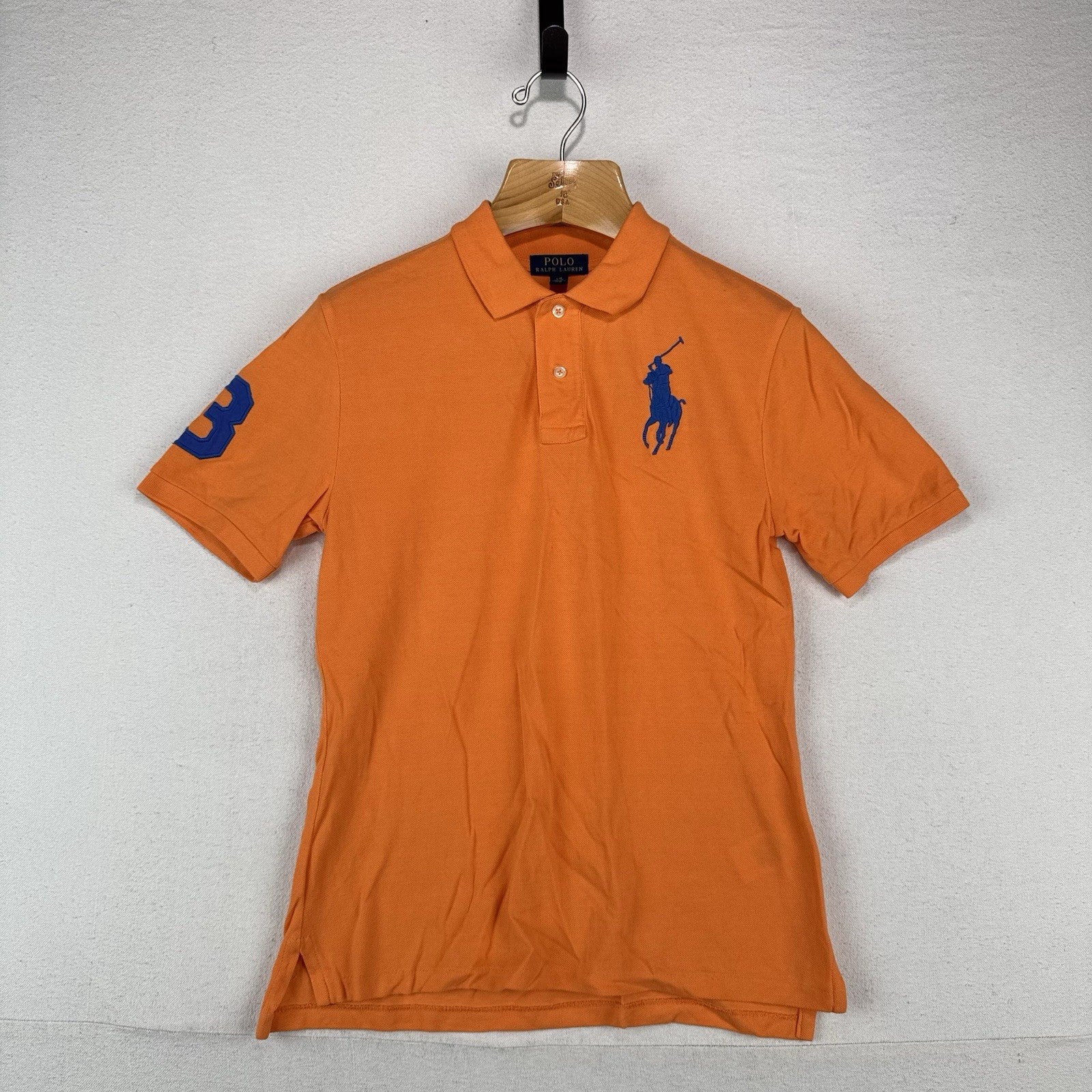 Polo Ralph Lauren Boy’s L 14-16 Classic Fit Big Pony Shirt Orange #3