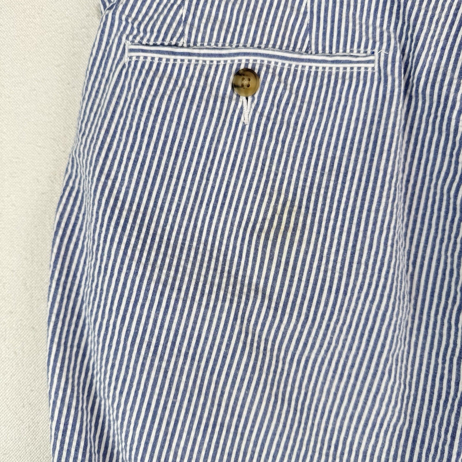 Polo Ralph Lauren Seersucker Stretch Straight Fit Pants 36x30 Flesh Pony *Read